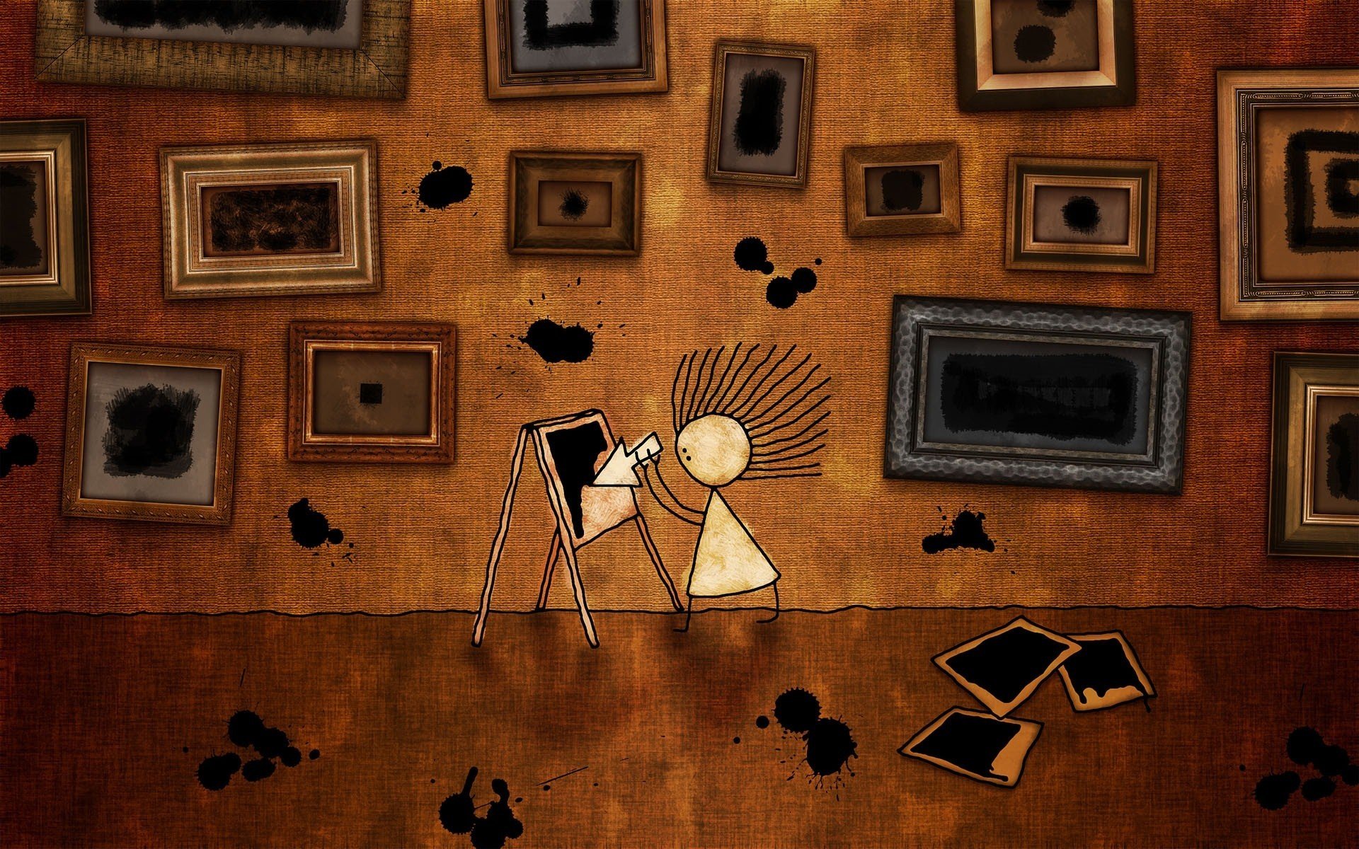 炫酷,手绘,设计,2月22日,儿童桌面专用