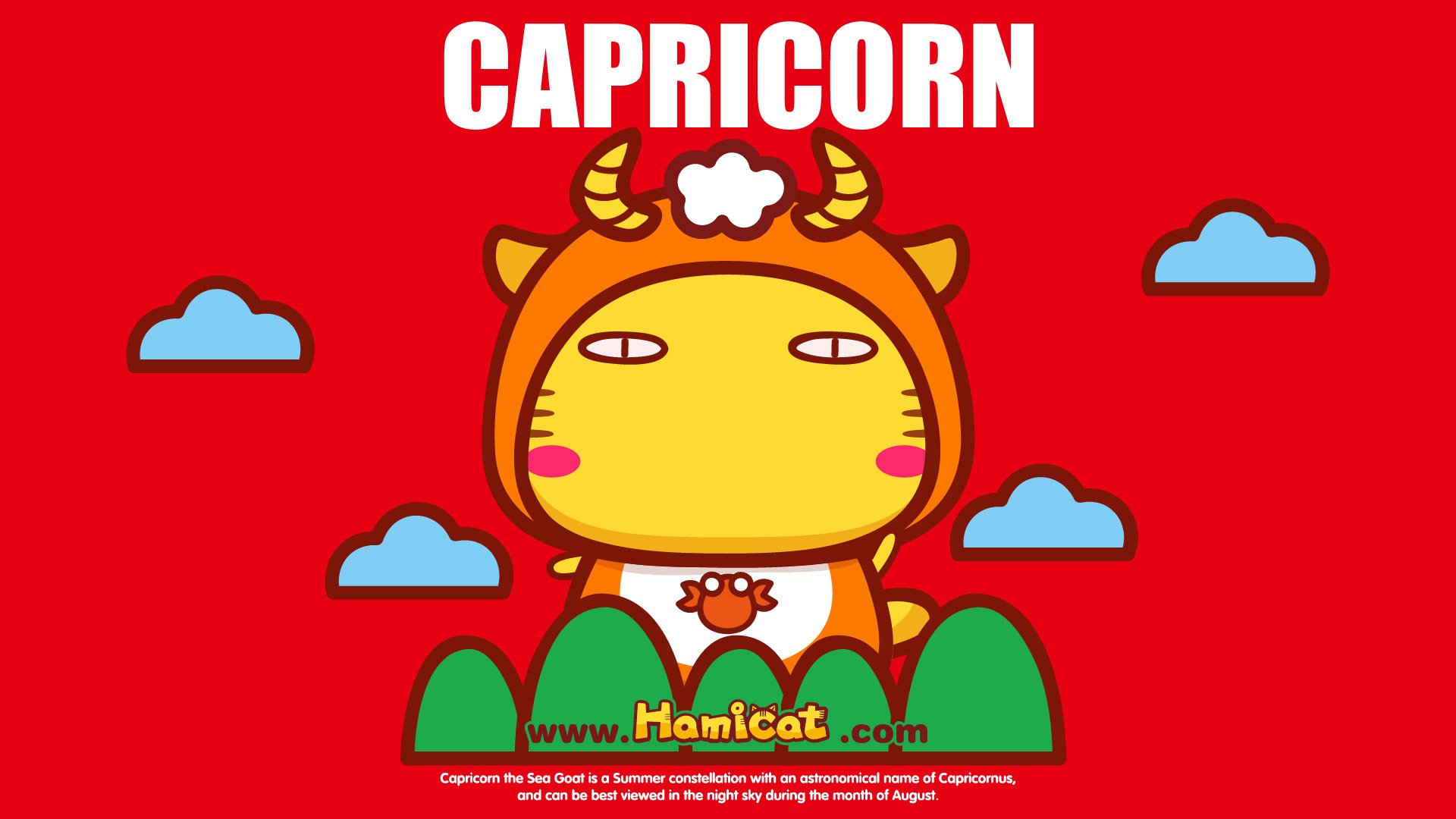 动漫,原创,Hamicat,哈咪猫,星座,巨蟹座,儿童桌面专用