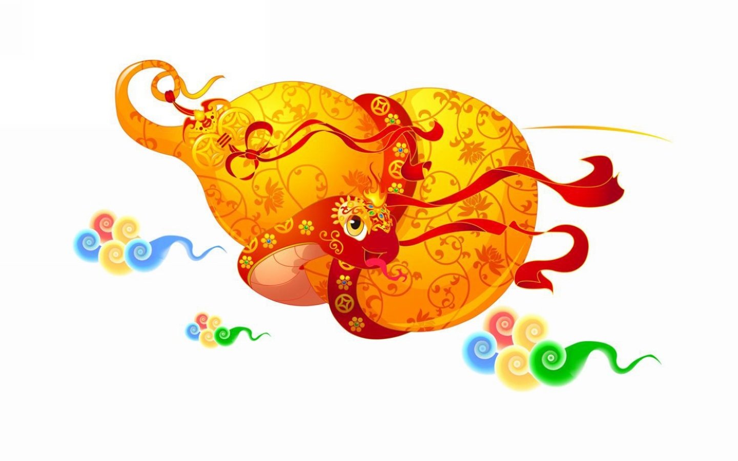 节日,春节,过年,新年,喜庆,蛇年,儿童桌面专用