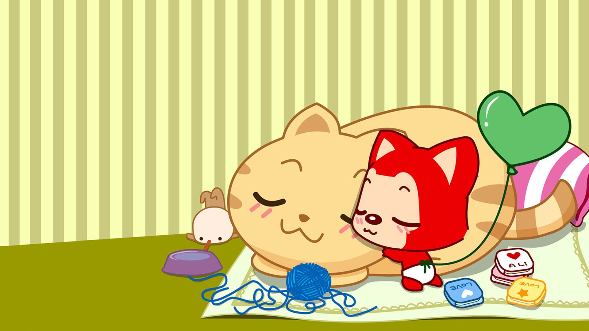 动漫,阿狸,ali,卡通,可爱,插画,手绘,玩具,儿童桌面专用