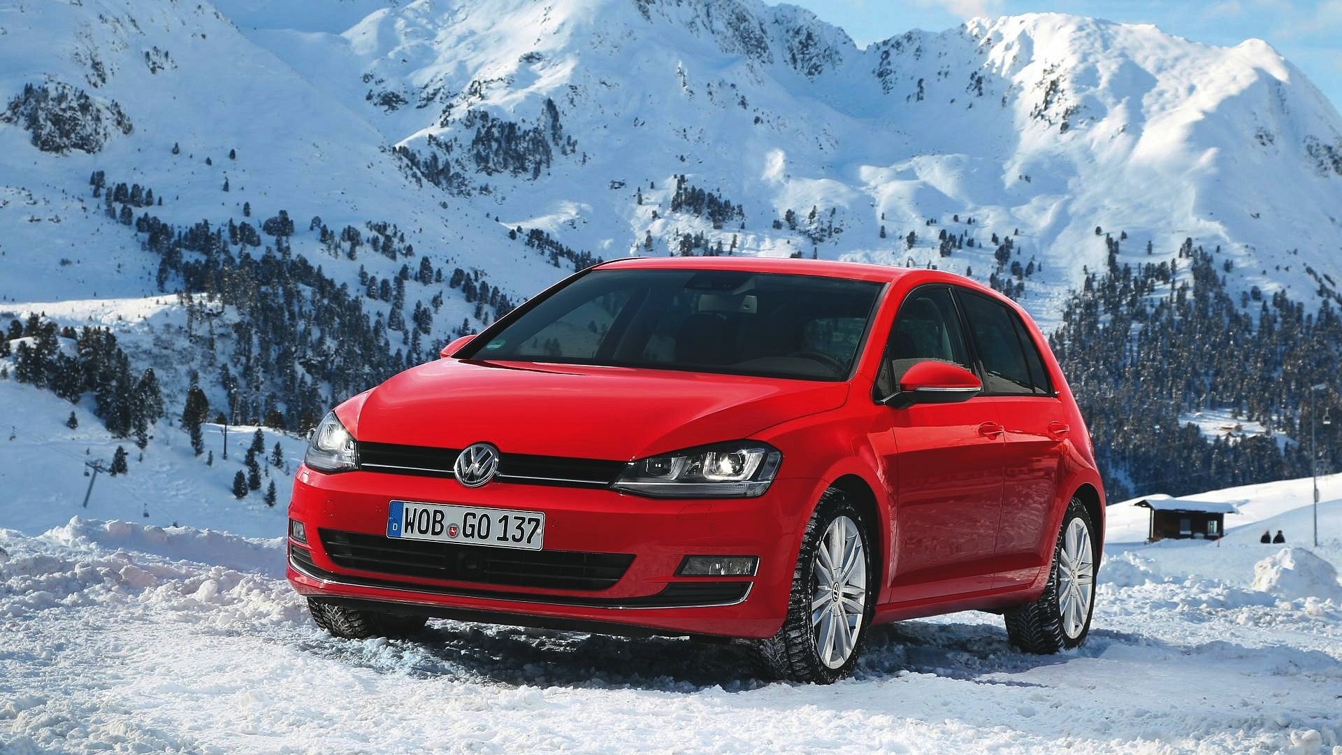 汽车,轿车,大众,高尔夫,红色,儿童桌面专用