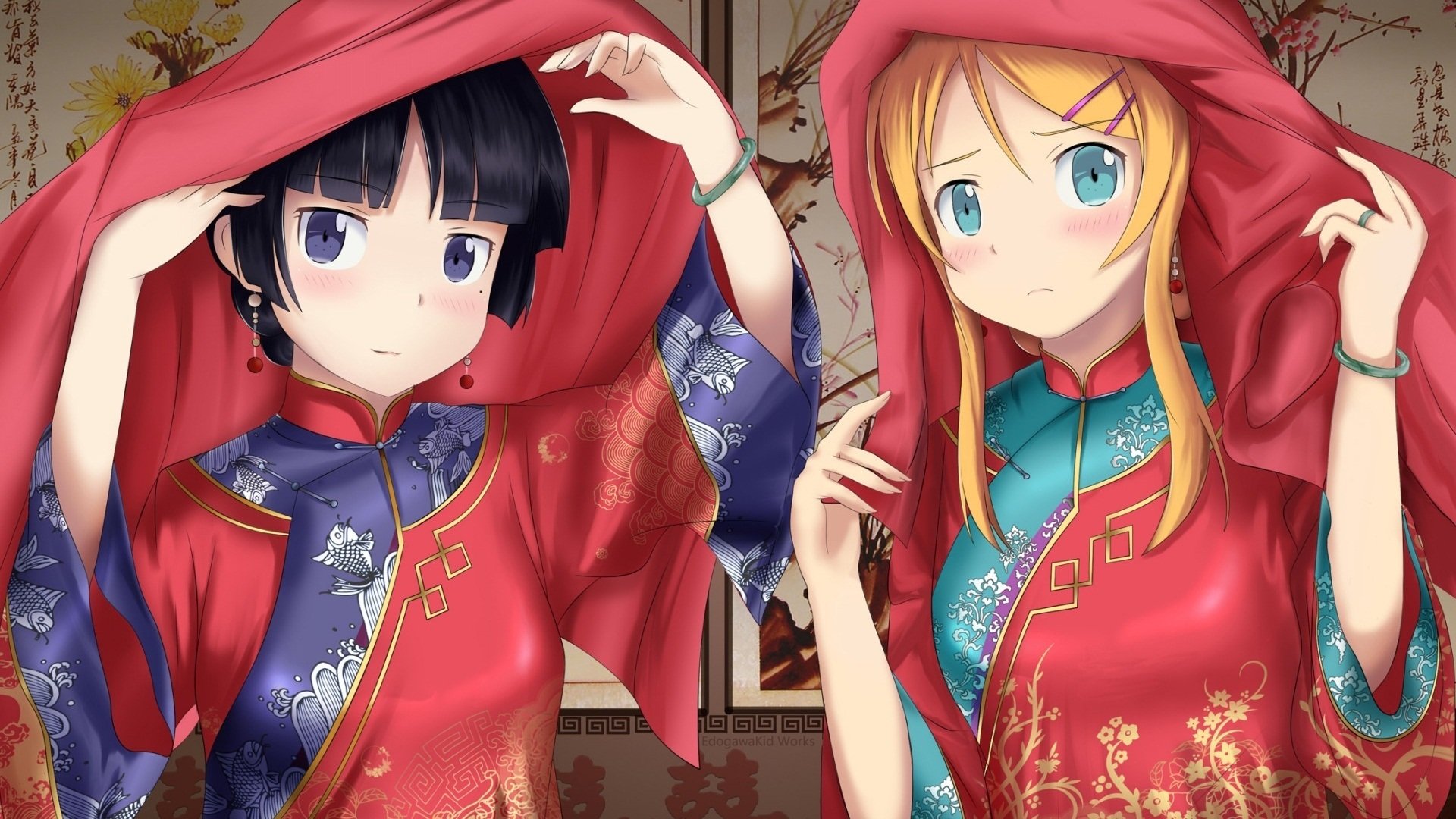 动漫,动漫少女,插画,可爱,我的妹妹不可能那么可爱,儿童桌面专用