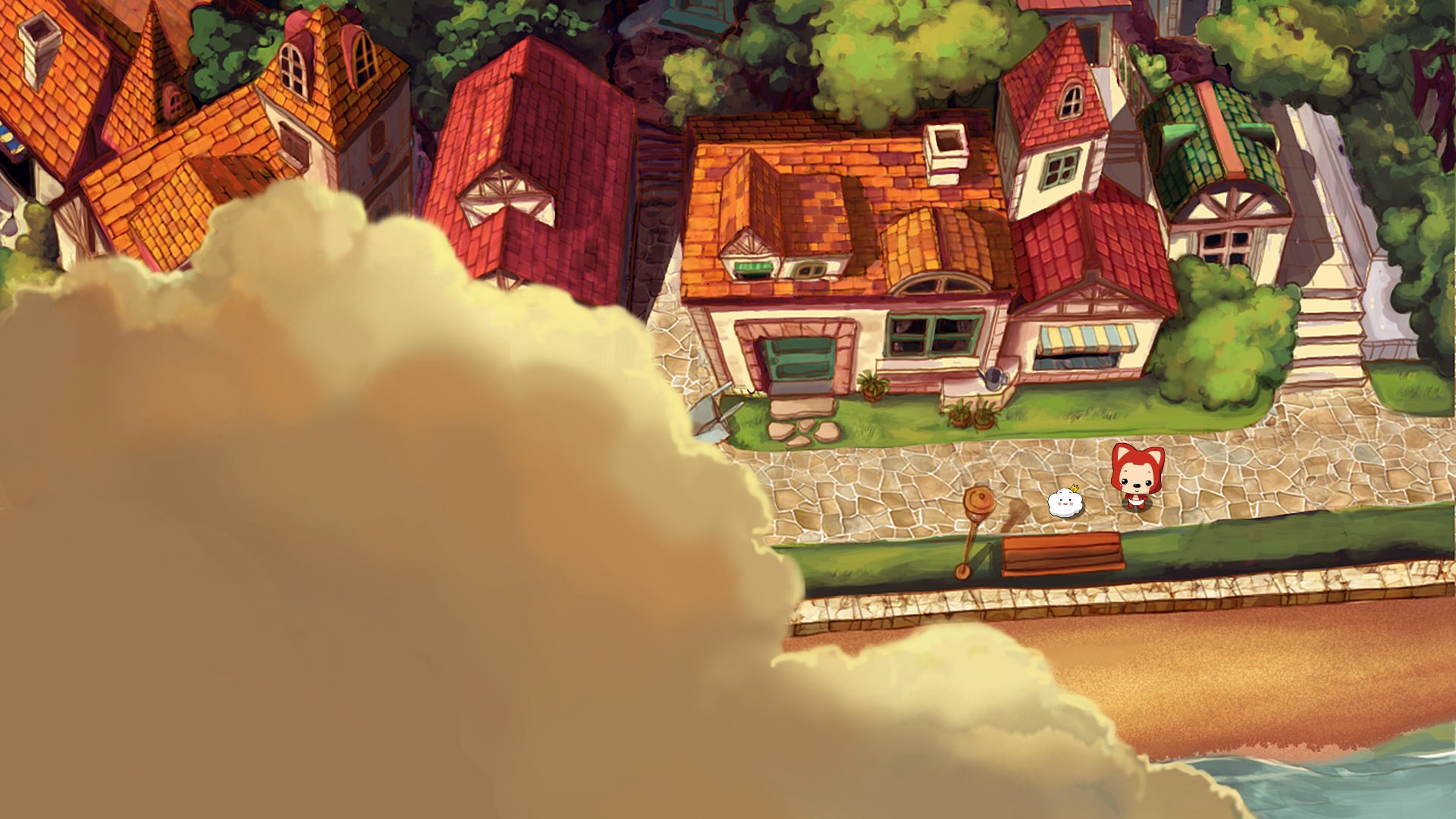 动漫,阿狸,ali,卡通,可爱,插画,手绘,阿狸的云,儿童桌面专用