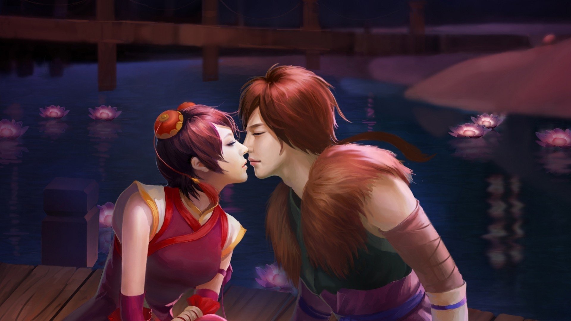 爱情美图,浪漫手绘,情侣,幸福,甜蜜,恩爱