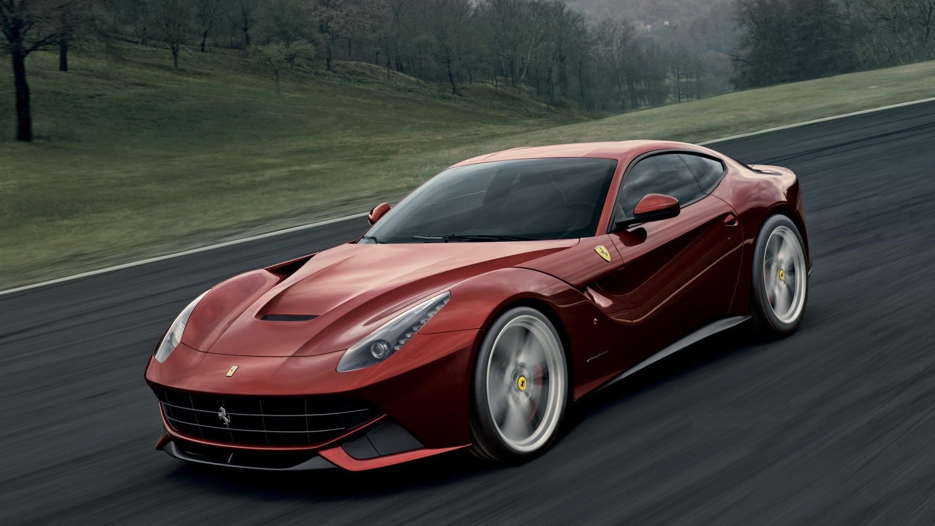 汽车,超跑,红色,法拉利,F12,儿童桌面专用