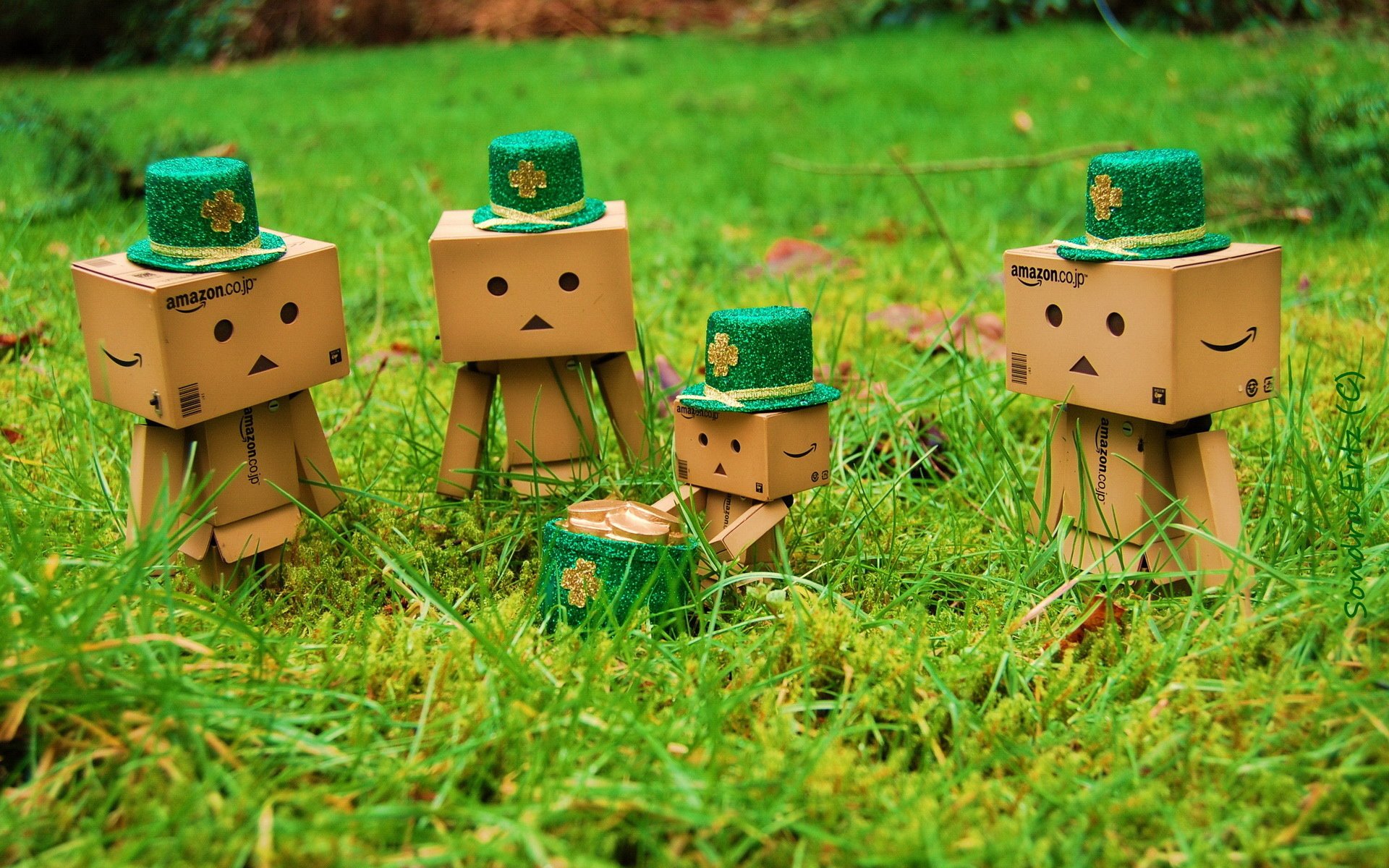 小清新,温馨一刻,纸箱人,2月22日,儿童桌面专用