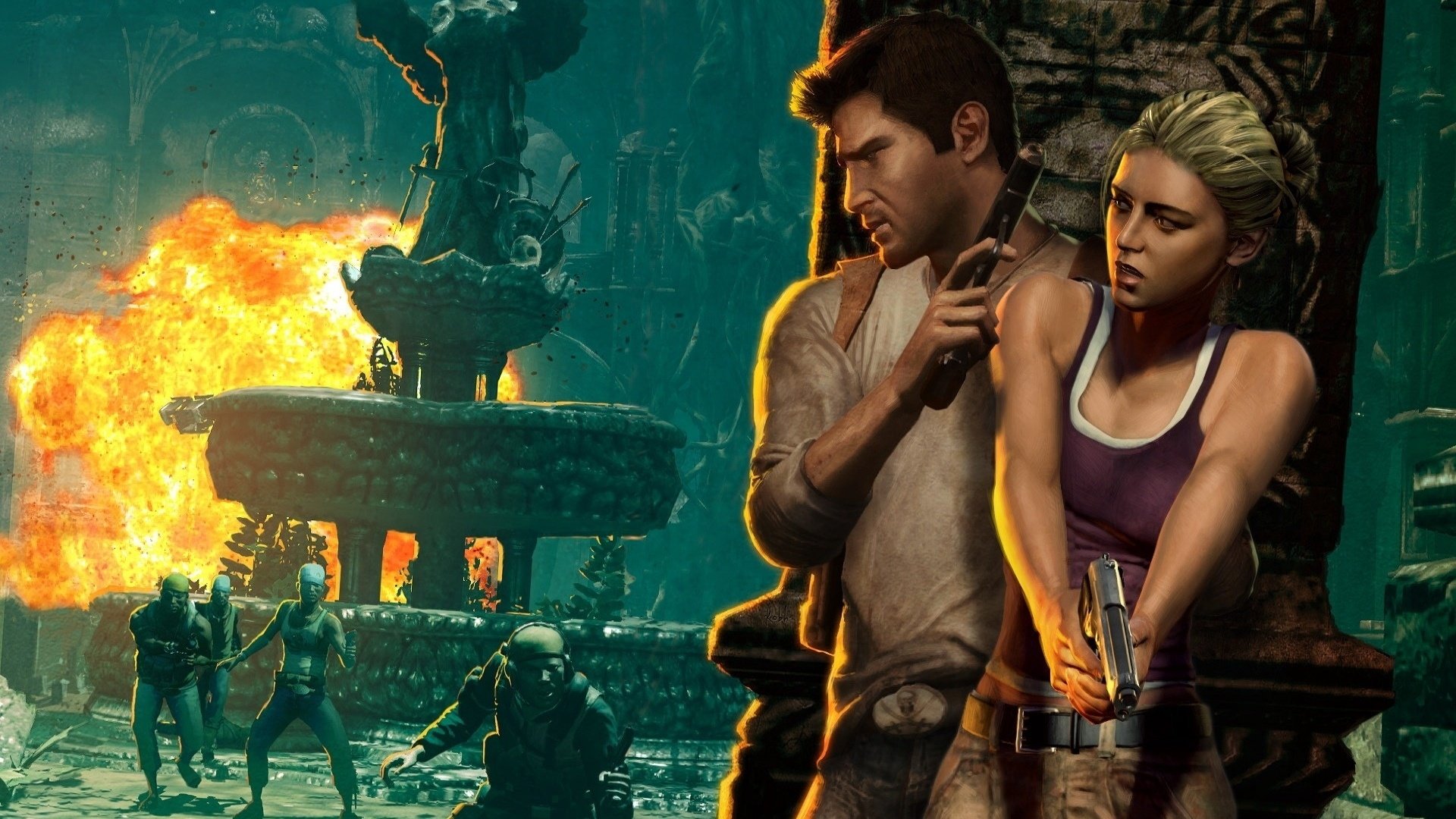 游戏,插画,Cg图,场景,神秘海域