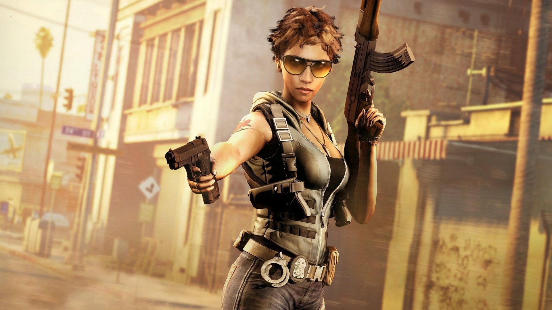 游戏,游戏美女,Cg图,战士