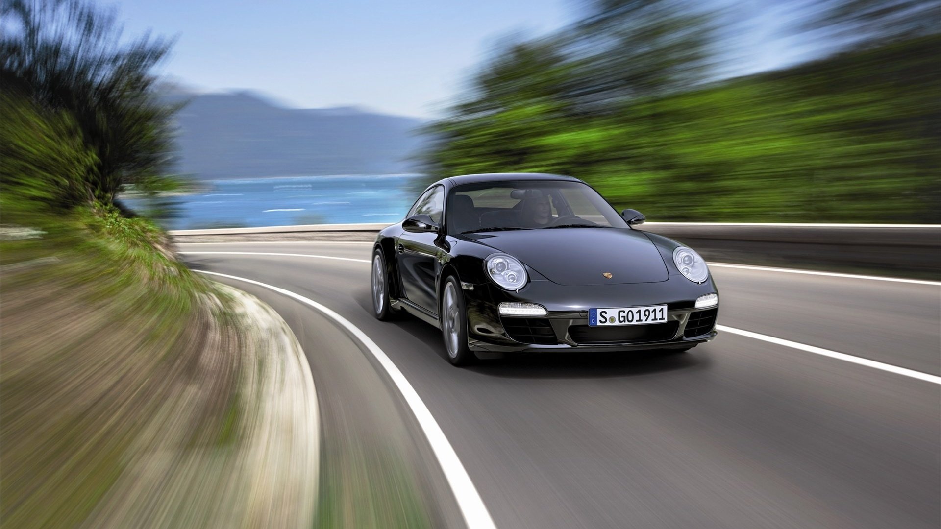 汽车,超跑,保时捷,911,黑色,儿童桌面专用