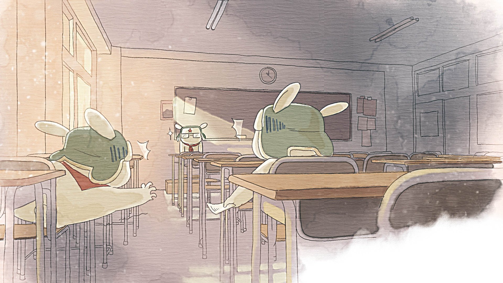 动漫,插画,手绘,米兔,儿童桌面专用