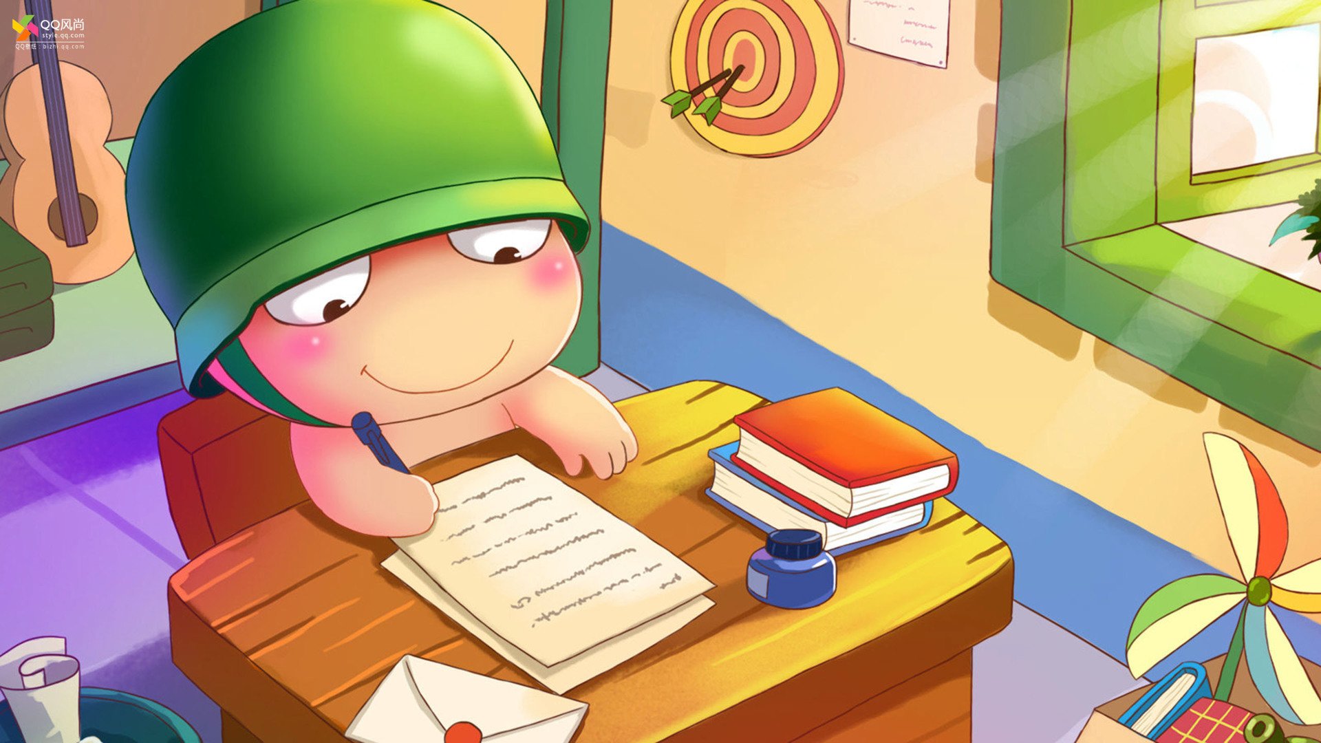 炫酷,设计,手绘,可爱炮兵,2月28日,儿童桌面专用