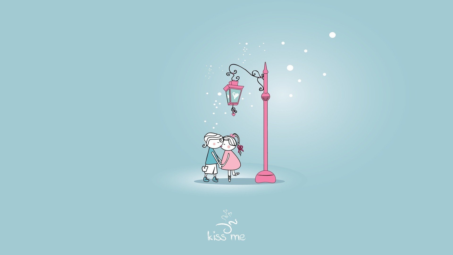 小清新,温馨一刻,手绘,2月20日,儿童桌面专用