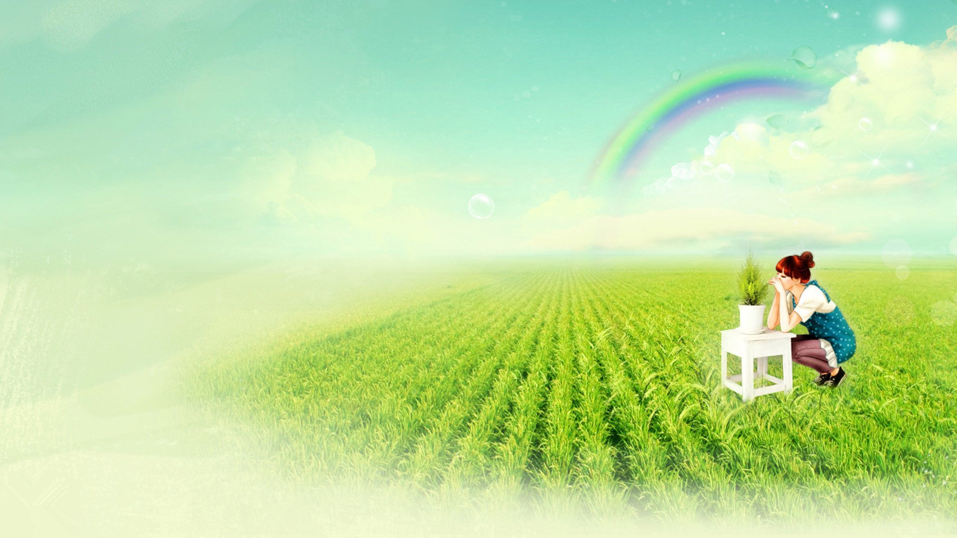 小清新,温馨一刻,2月11日,儿童桌面专用