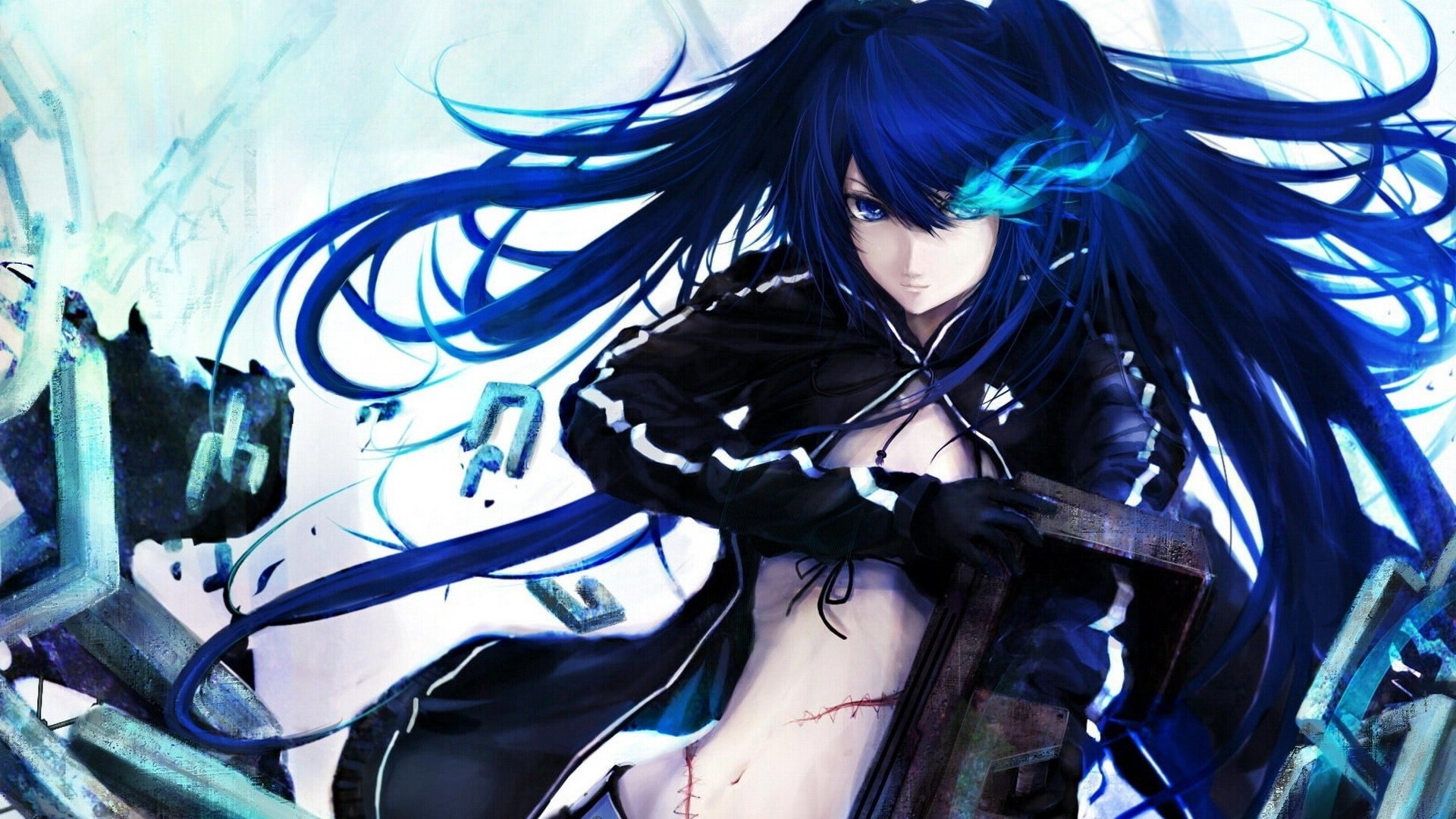 动漫,动漫少女,插画,机关枪少女