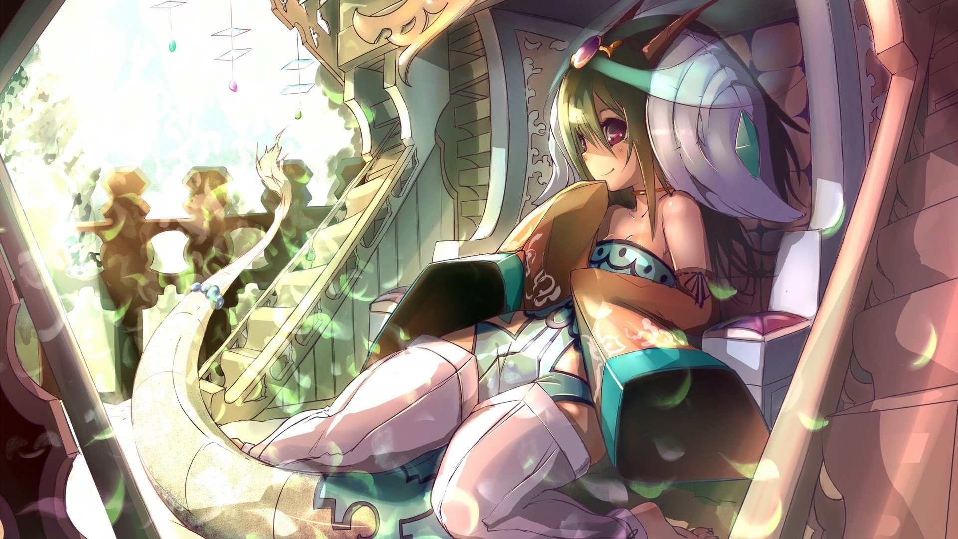 动漫,动漫少女,插画,手绘,可爱,儿童桌面专用