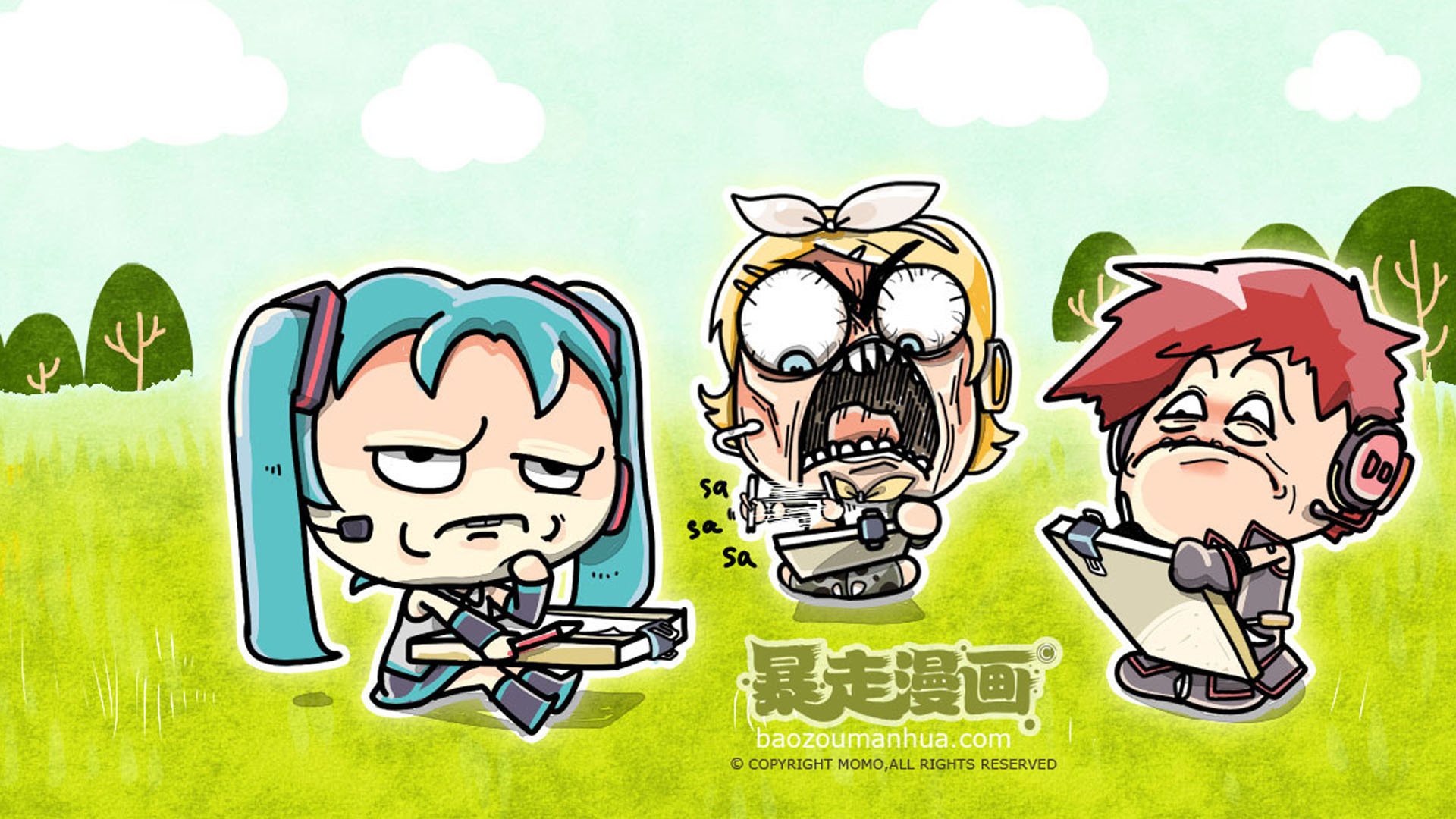 动漫,卡通,插画,暴走漫画,恶搞,搞笑,儿童桌面专用