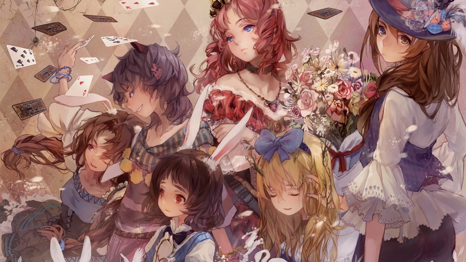 动漫,动漫少女,插画,手绘,可爱,儿童桌面专用