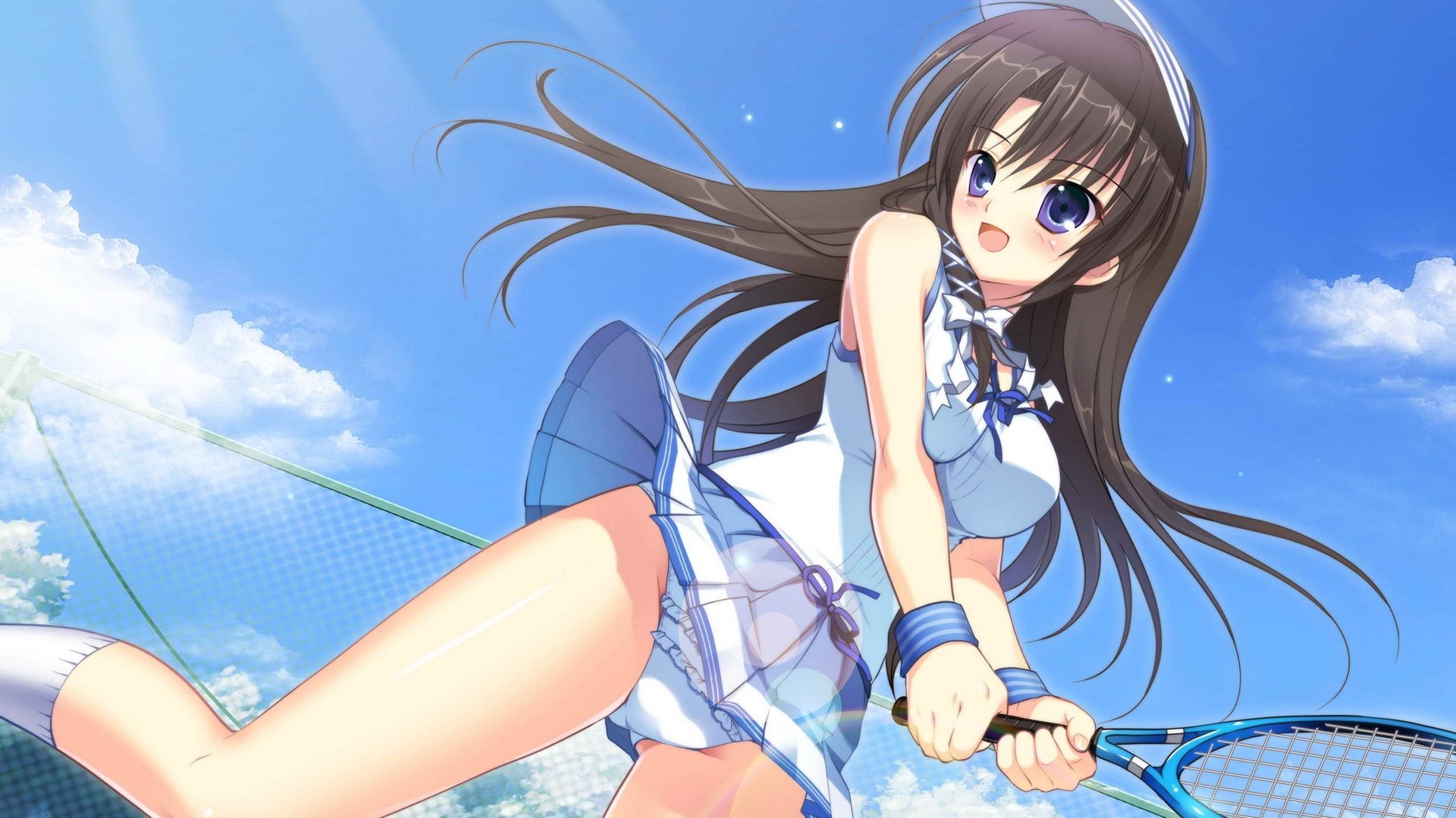 动漫,动漫少女,打网球,真夏之夜的雪物语