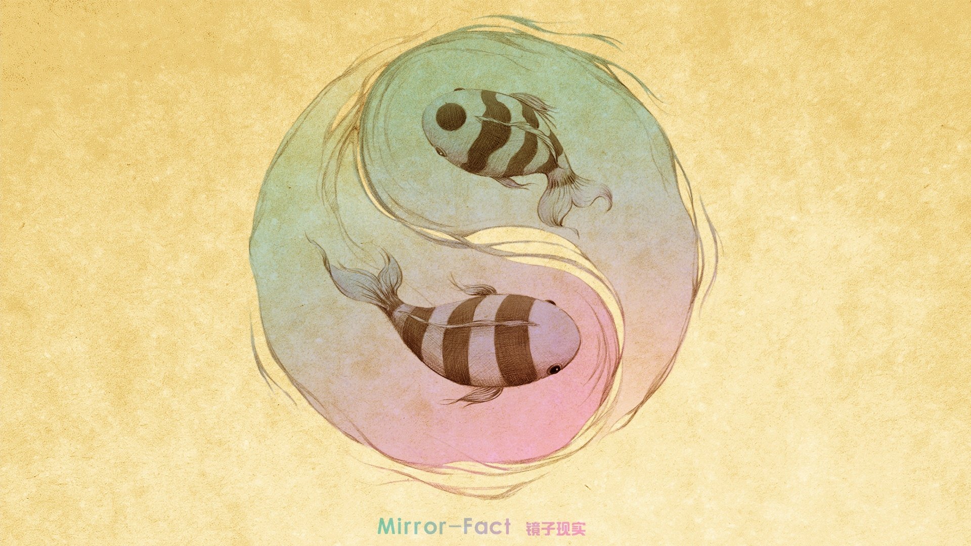 动漫,卡通,插画,手绘,Mirror,Fact,镜子现实,儿童桌面专用