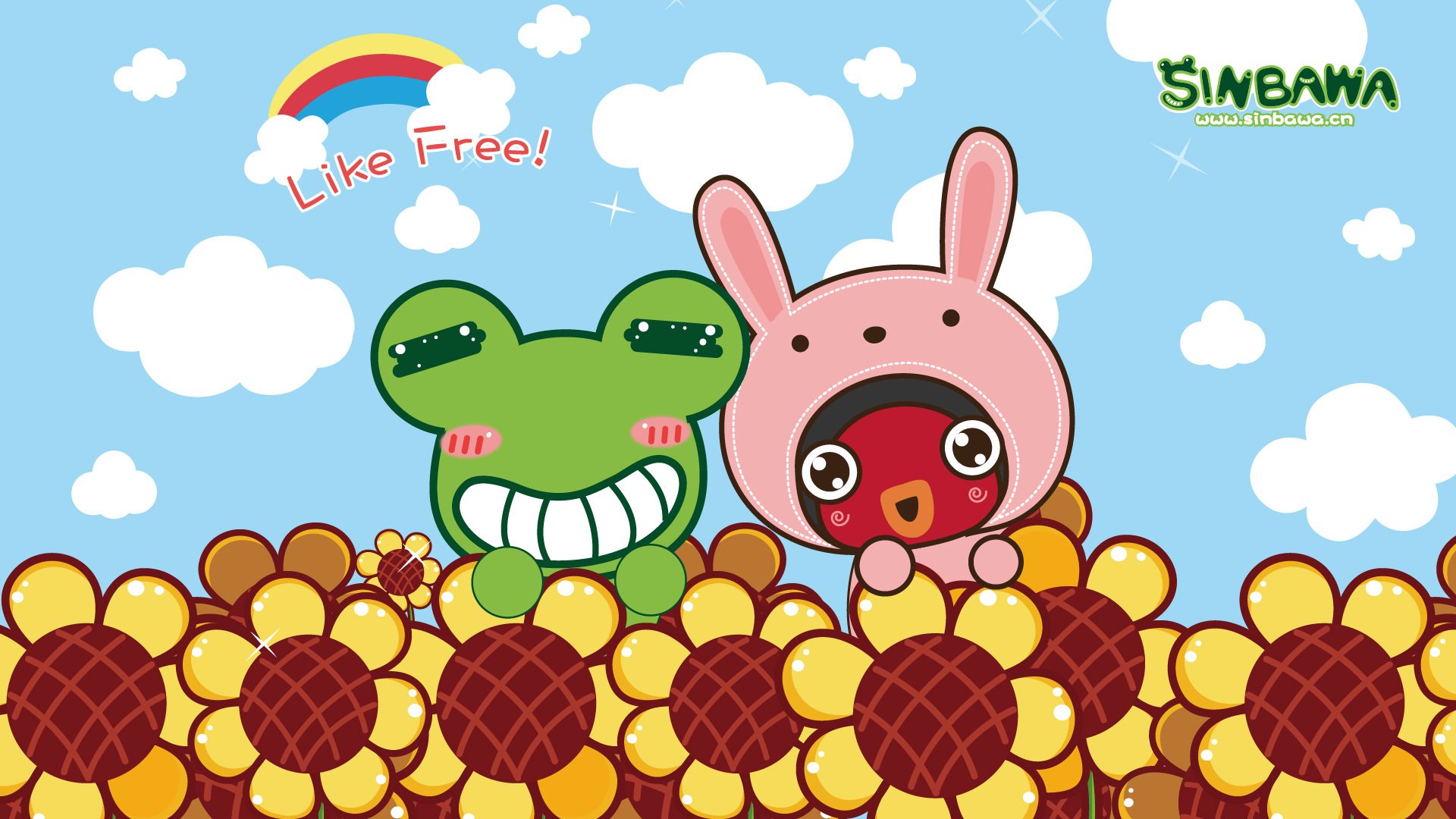 动漫,卡通,插画,士巴蛙,sinbawa,可爱,儿童桌面专用