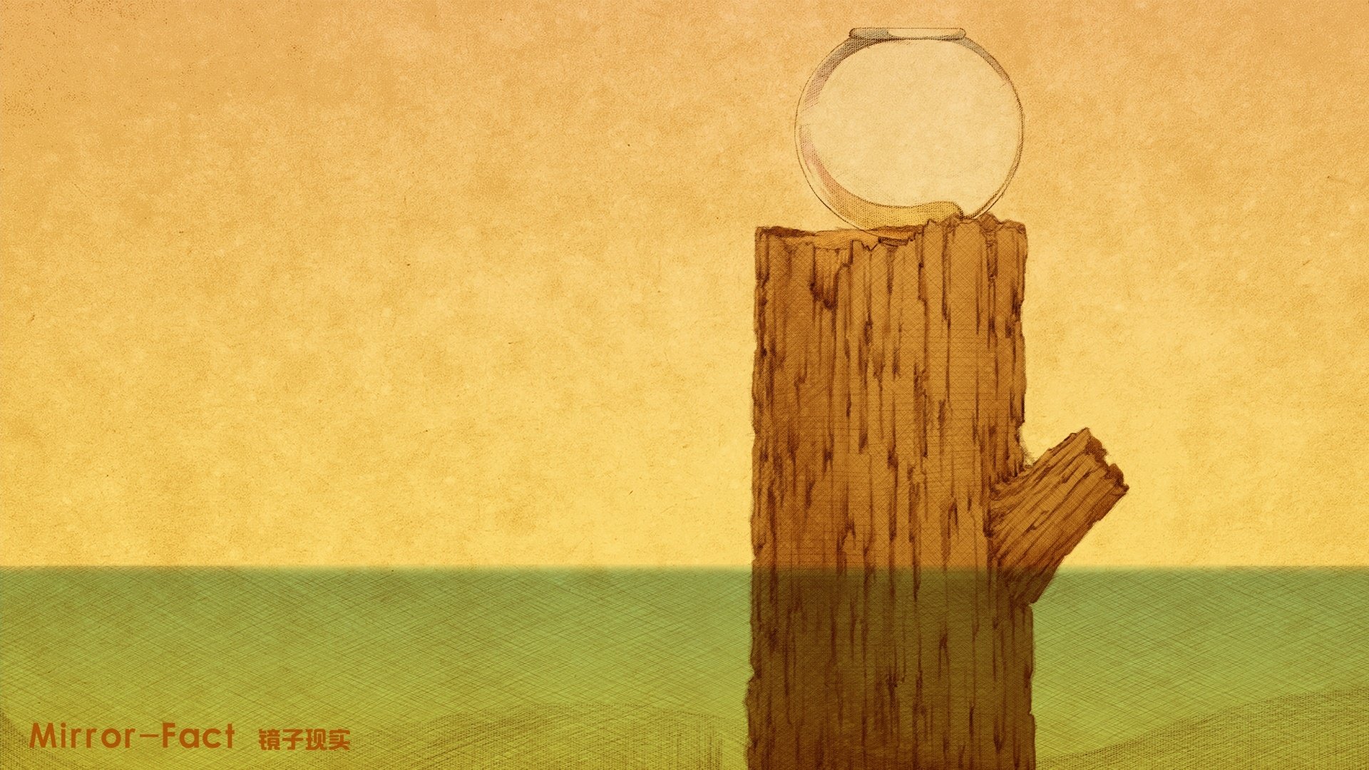 动漫,卡通,插画,手绘,Mirror,Fact,镜子现实,儿童桌面专用