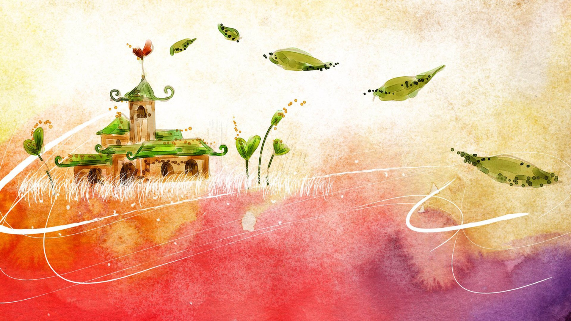 小清新,清新淡雅,手绘,2月19日,儿童桌面专用