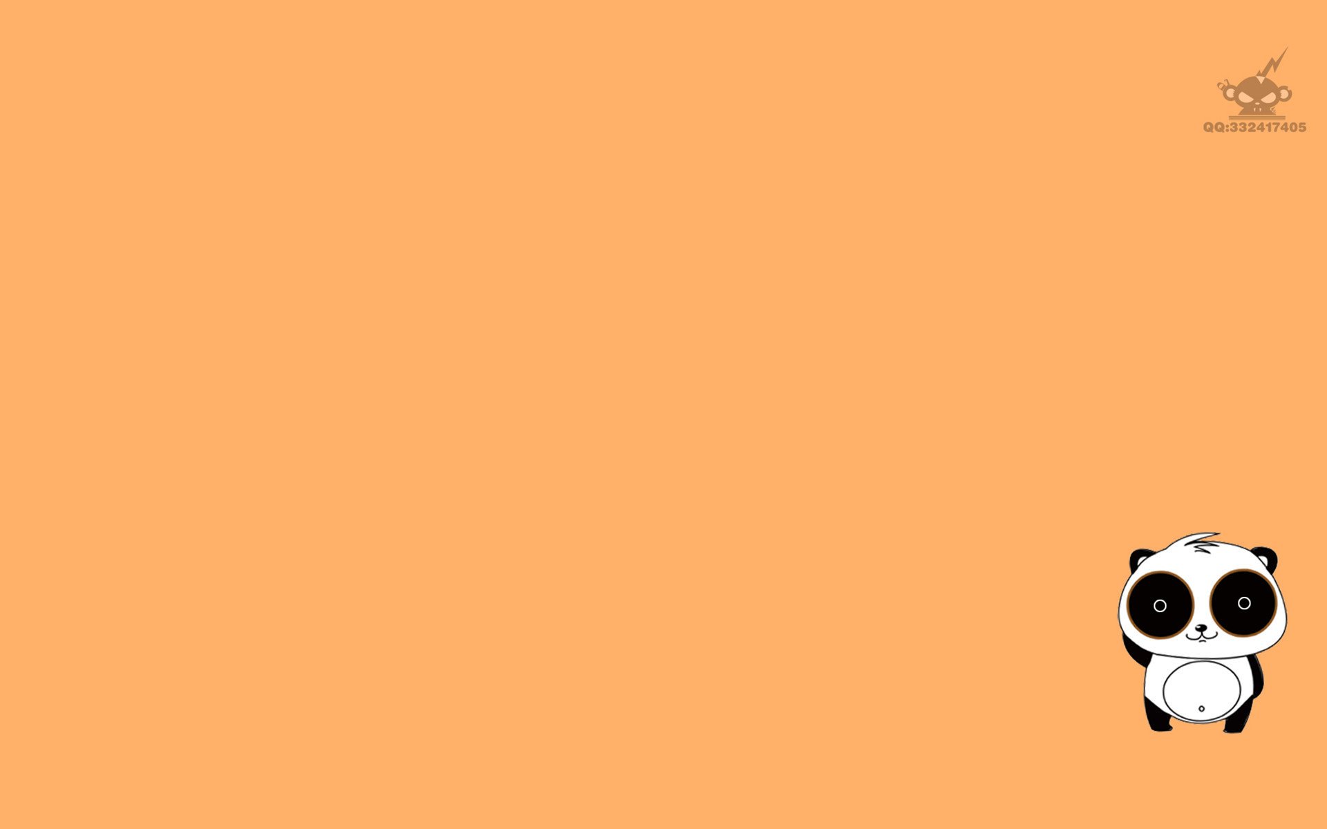 动漫,大马猴,小熊猫,儿童桌面专用