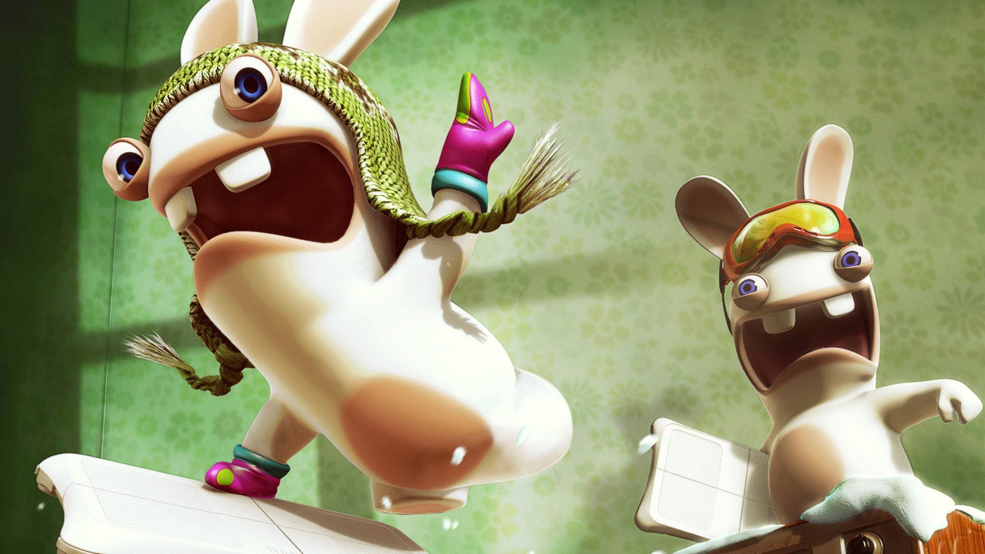 动漫,卡通,插画,疯狂的兔子,儿童桌面专用