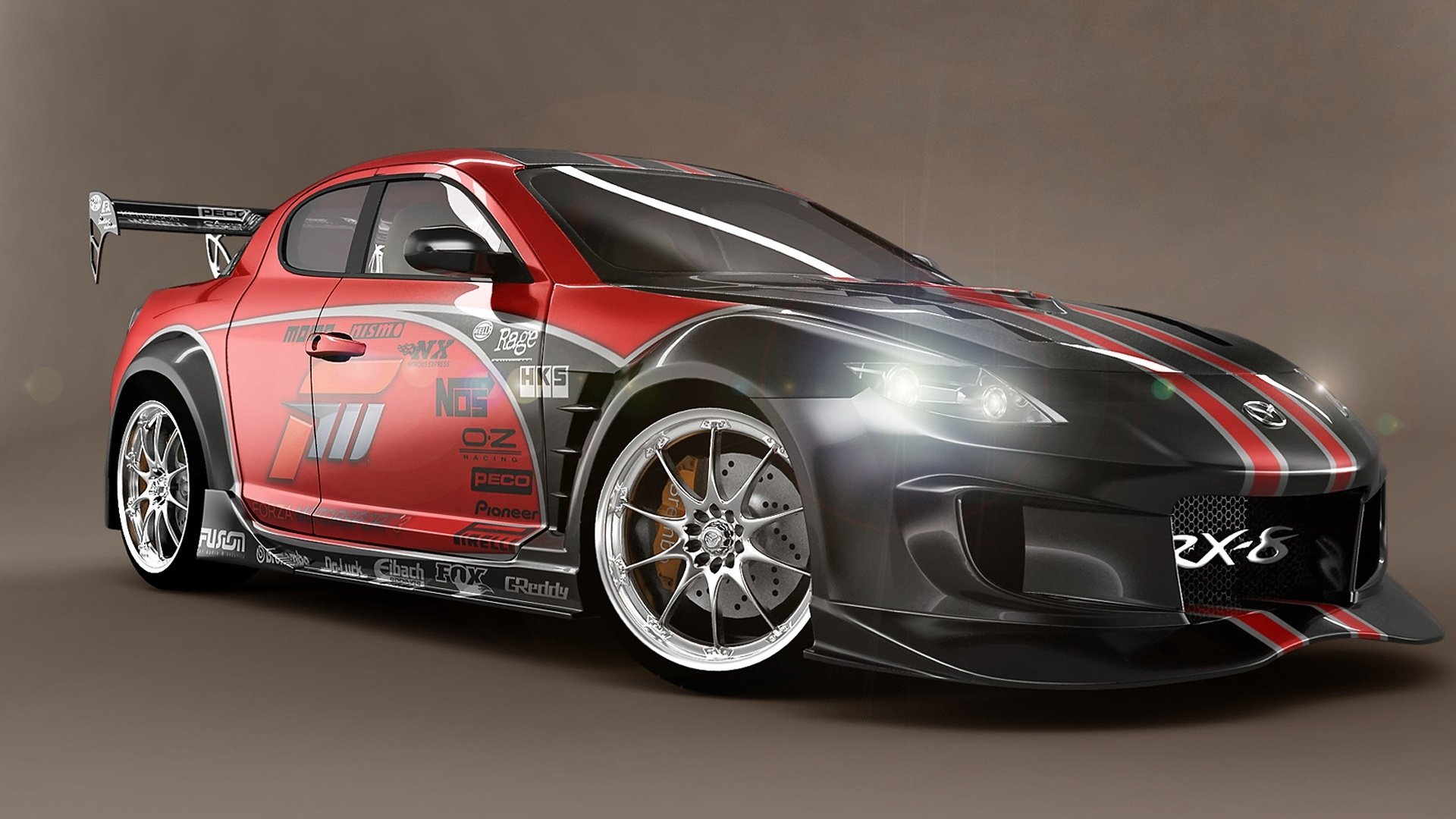 汽车,超跑,马自达,RX-8,改装车,儿童桌面专用