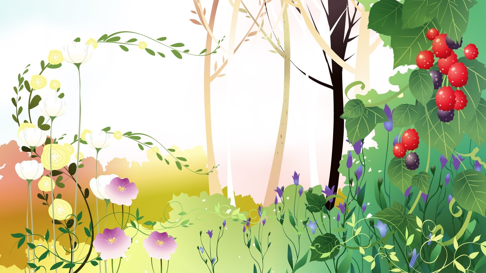 动漫,卡通,插画,手绘,风景,儿童桌面专用