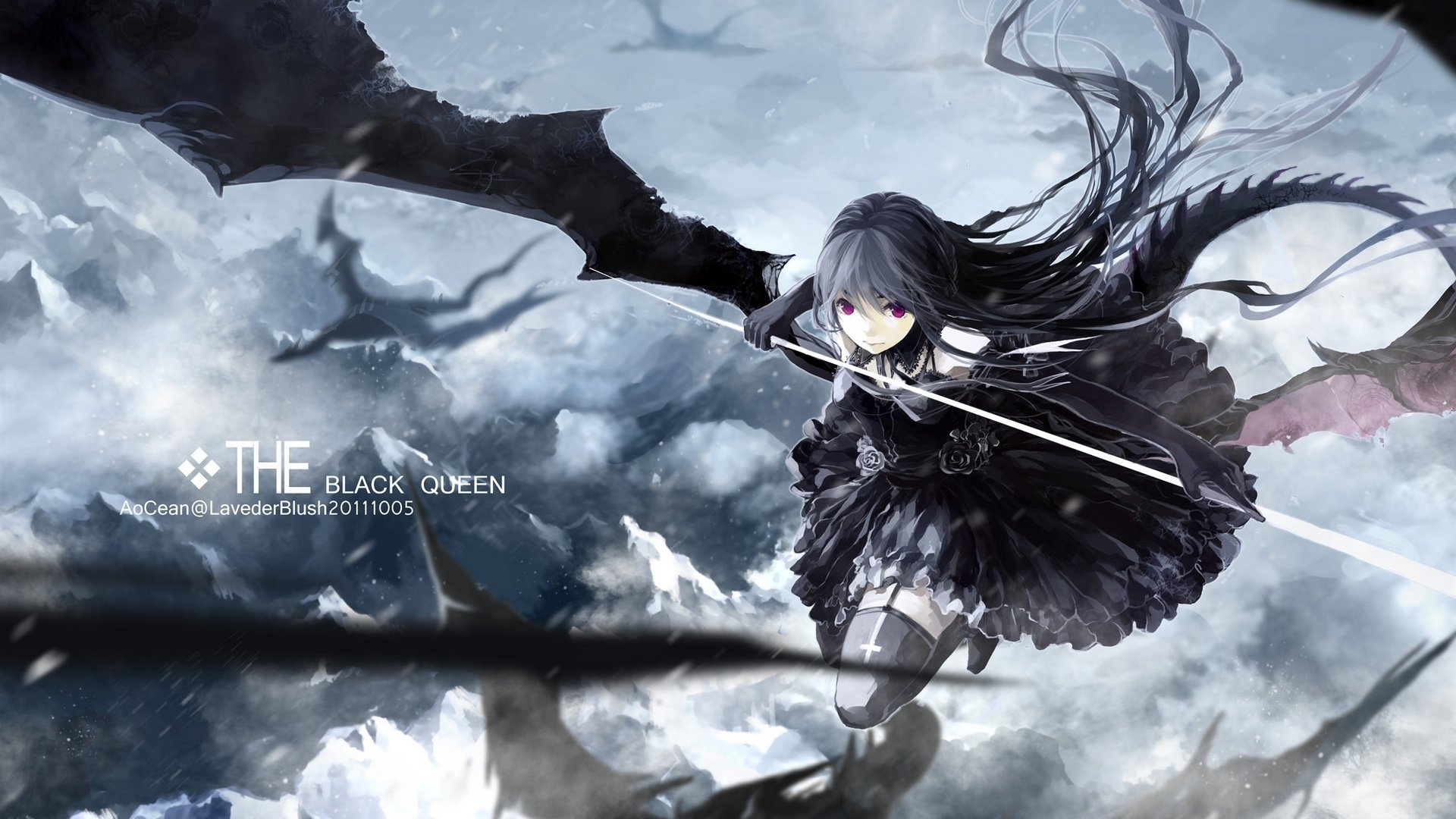 动漫,动漫少女,经典动漫,十字架与吸血鬼,儿童桌面专用