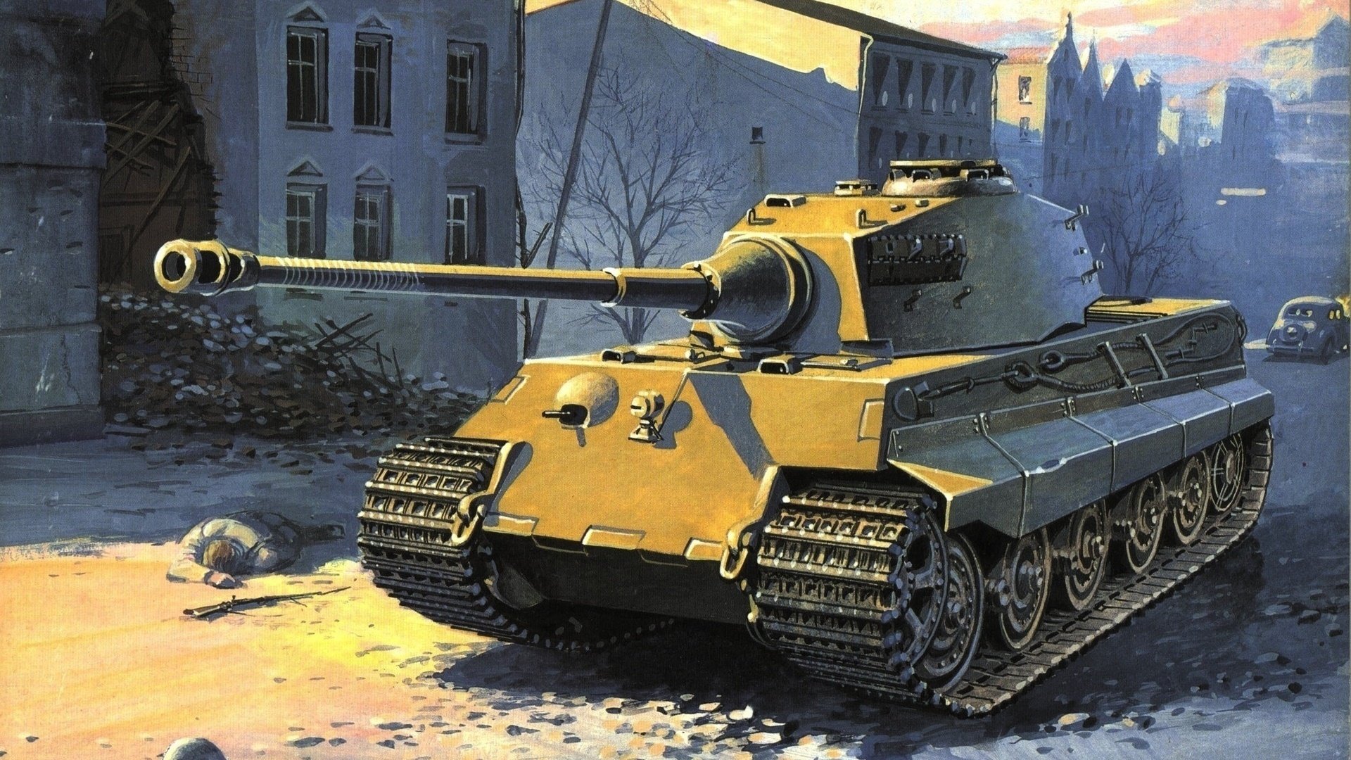 游戏,经典游戏,红警,红色警戒,插画,手绘,坦克