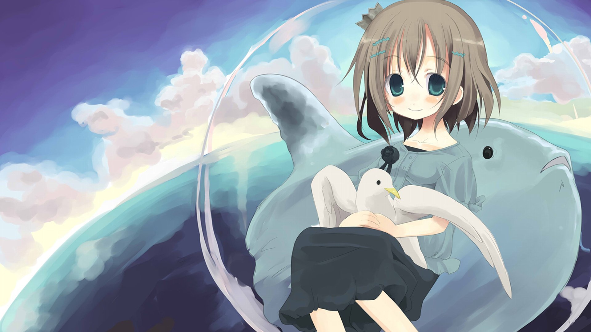 动漫,动漫少女,插画,萝莉,可爱,儿童桌面专用