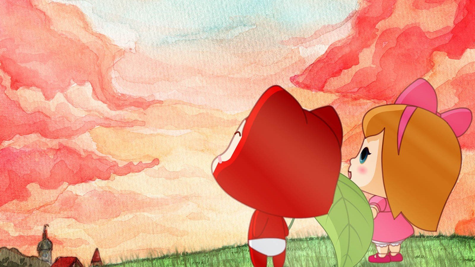 动漫,阿狸,ali,卡通,可爱,插画,手绘,浪漫,爱情,儿童桌面专用