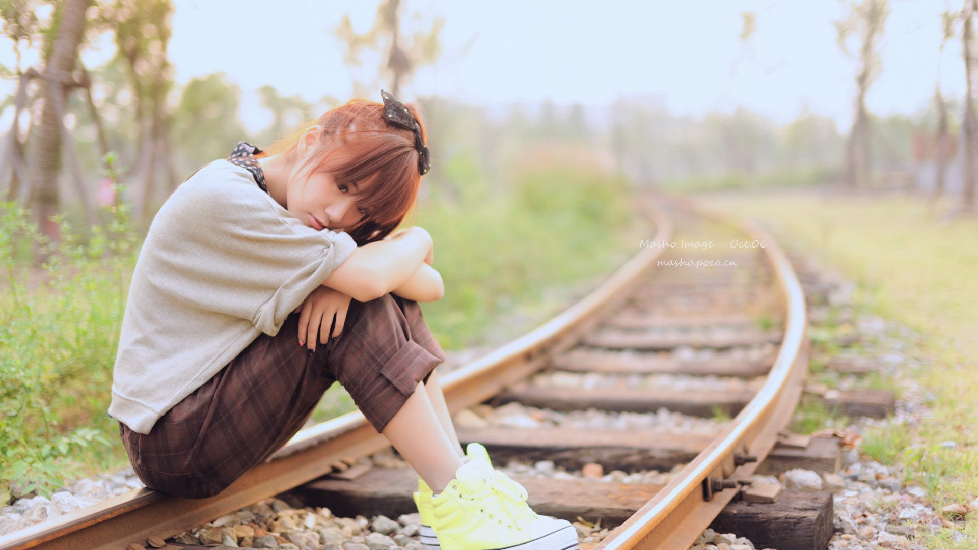 小清新,温馨一刻,女孩,2月4日,儿童桌面专用