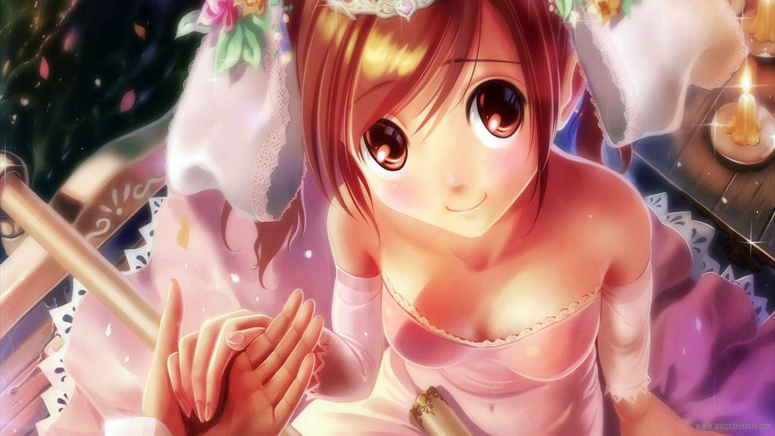 爱情美图,浪漫手绘,婚纱,结婚,幸福的新娘