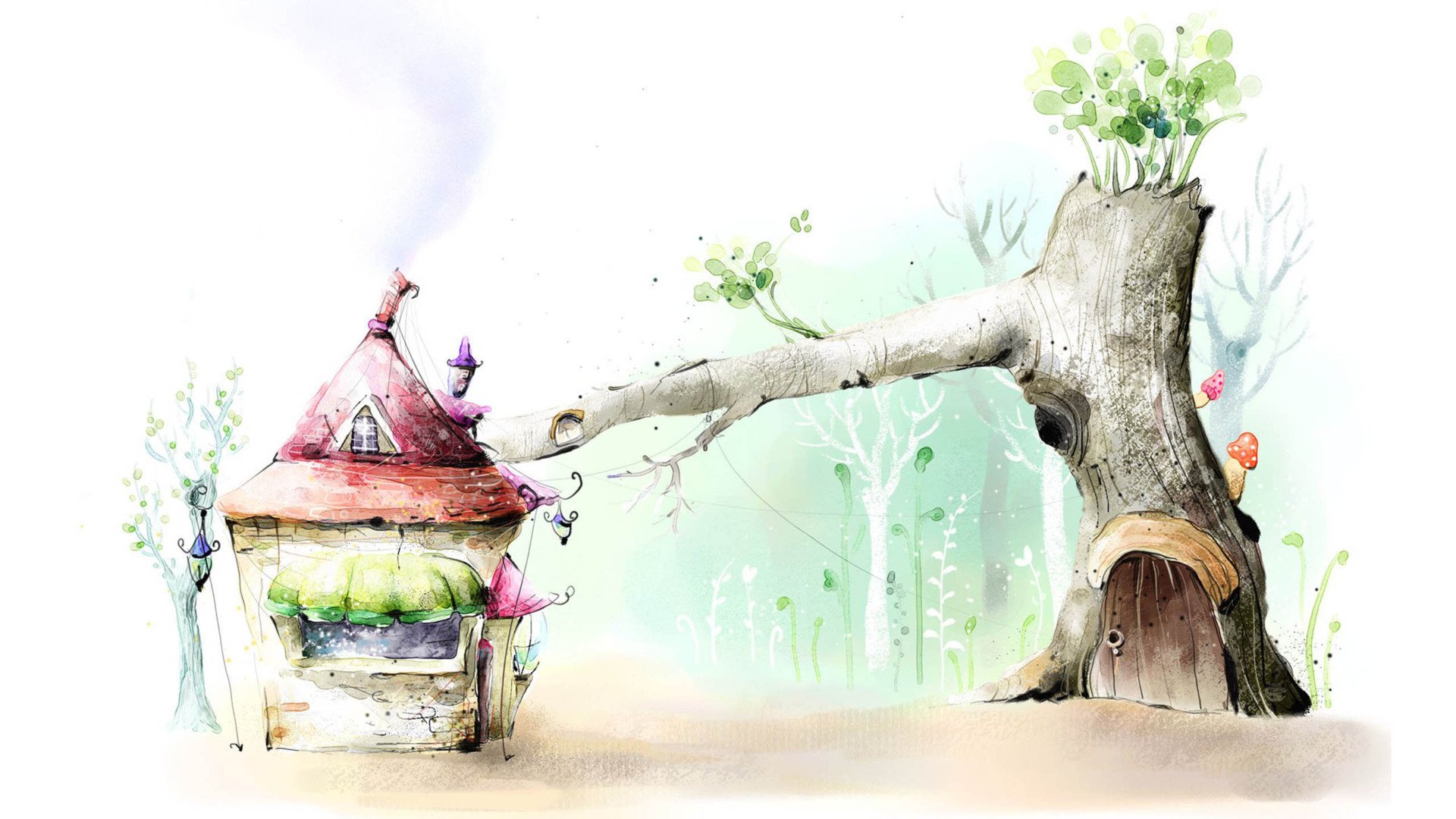 小清新,舒缓压力,手绘,2月25日,儿童桌面专用