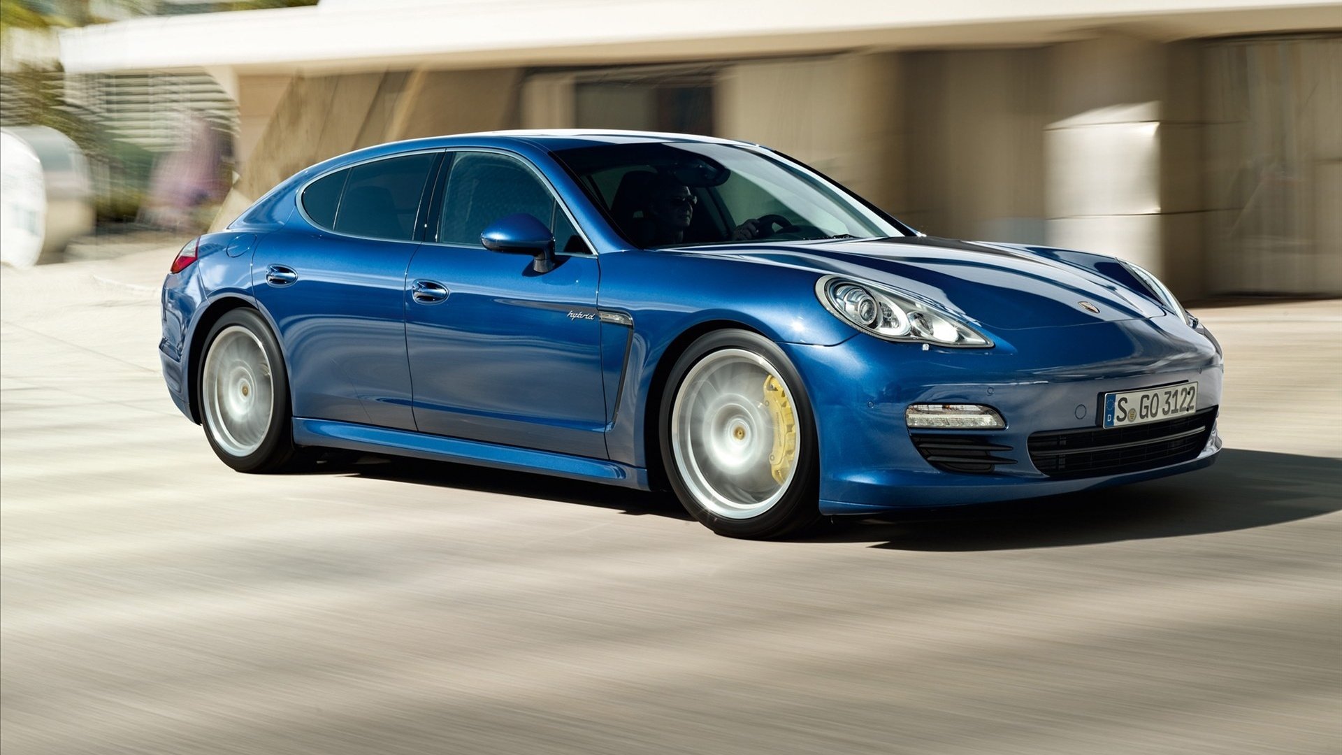 汽车,超跑,保时捷,帕那米娜,蓝色,儿童桌面专用