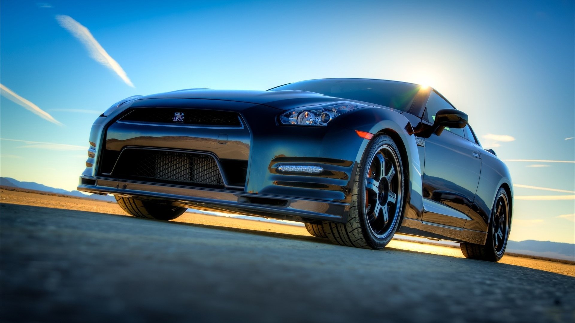 汽车,超跑,尼桑,nisan,GTR,黑色,儿童桌面专用