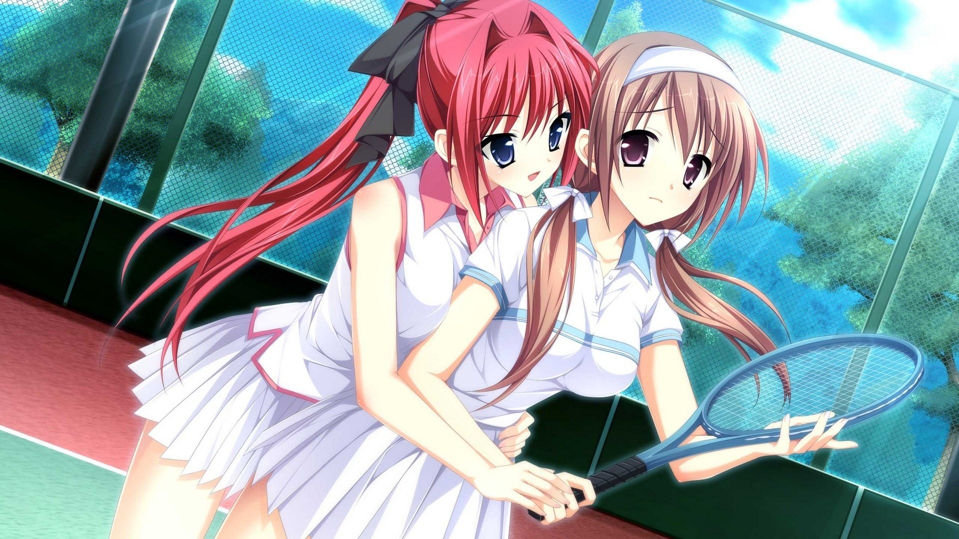 动漫,动漫少女,打网球,乙女,儿童桌面专用