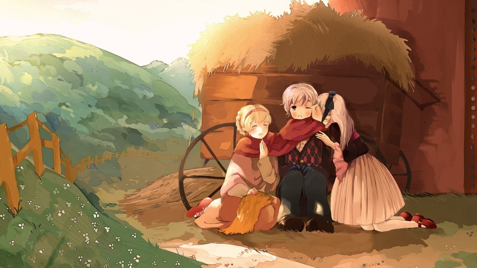 动漫,动漫少女,插画,手绘,萝莉,可爱,儿童桌面专用