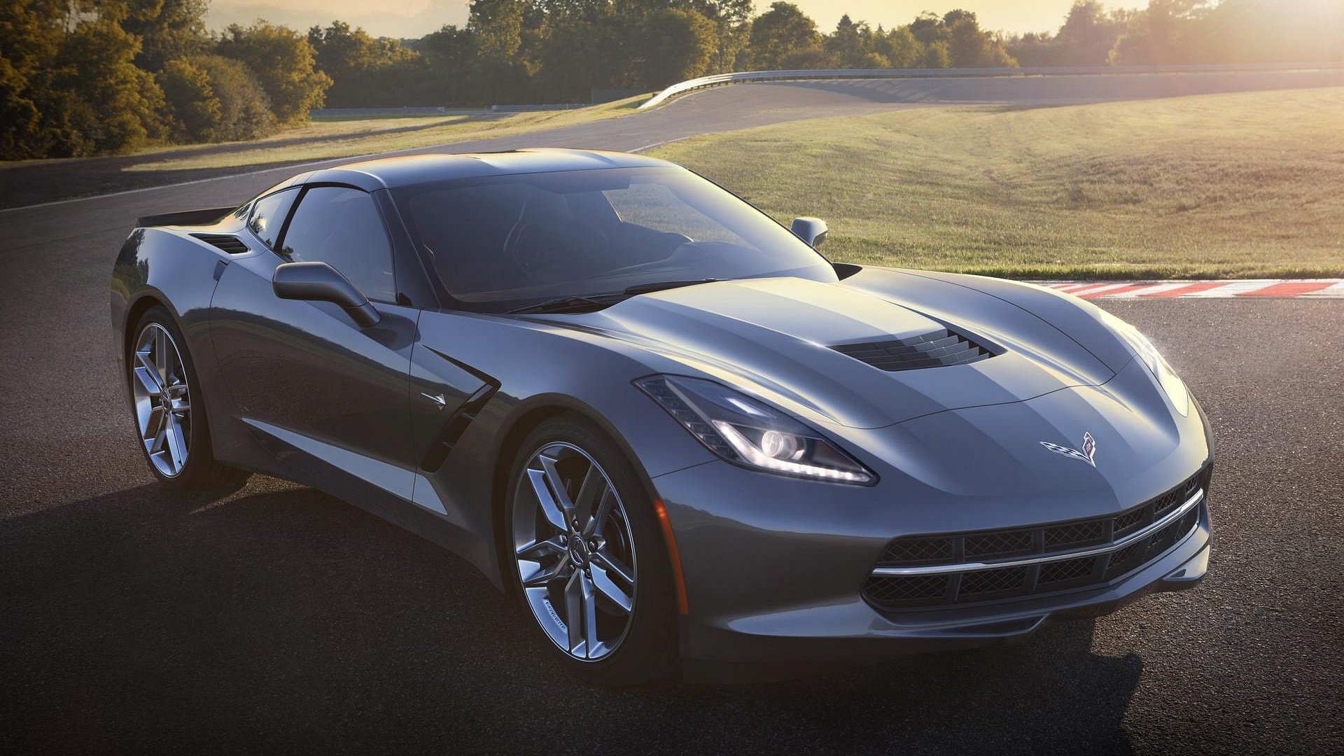 汽车,超跑,克尔维特,灰色,corvette,儿童桌面专用