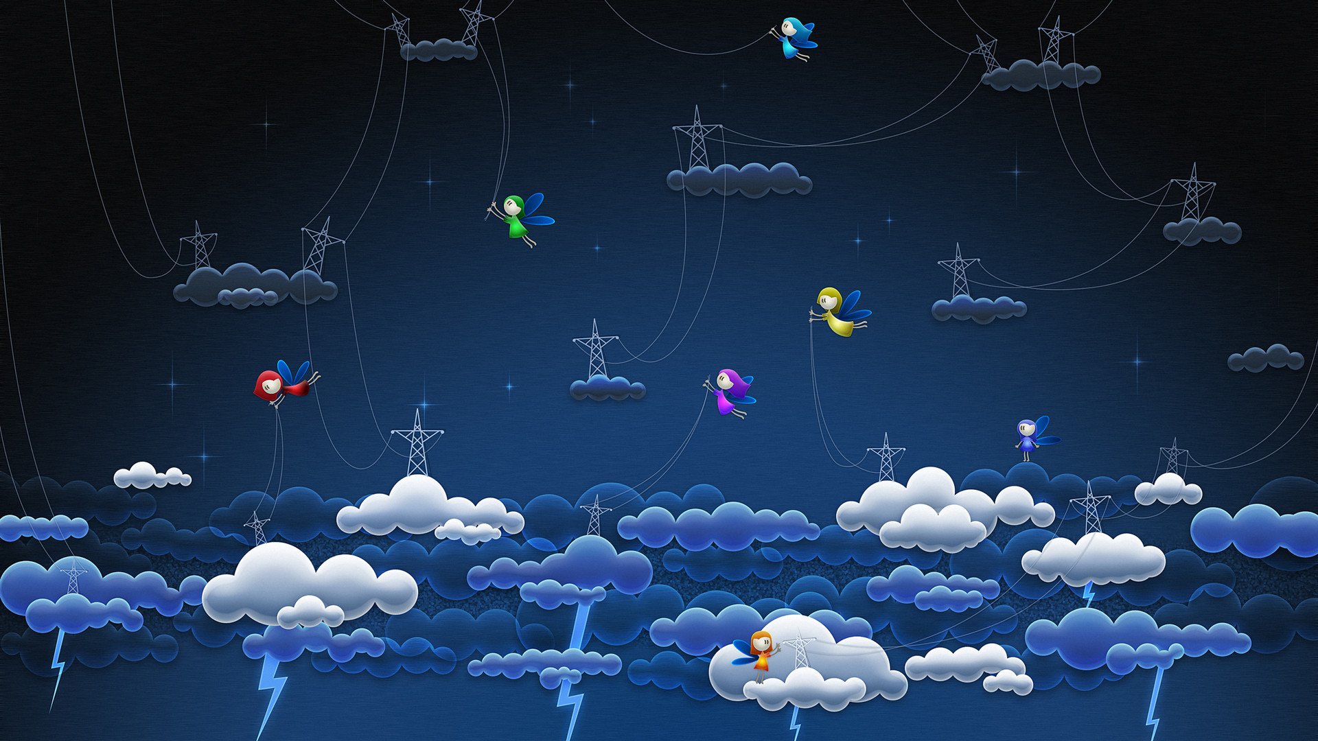 炫酷,设计,手绘,炫彩,2月17日,儿童桌面专用