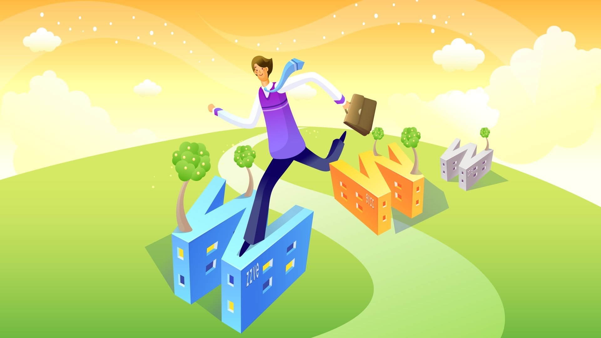 动漫,卡通,插画,手绘,创意,儿童桌面专用