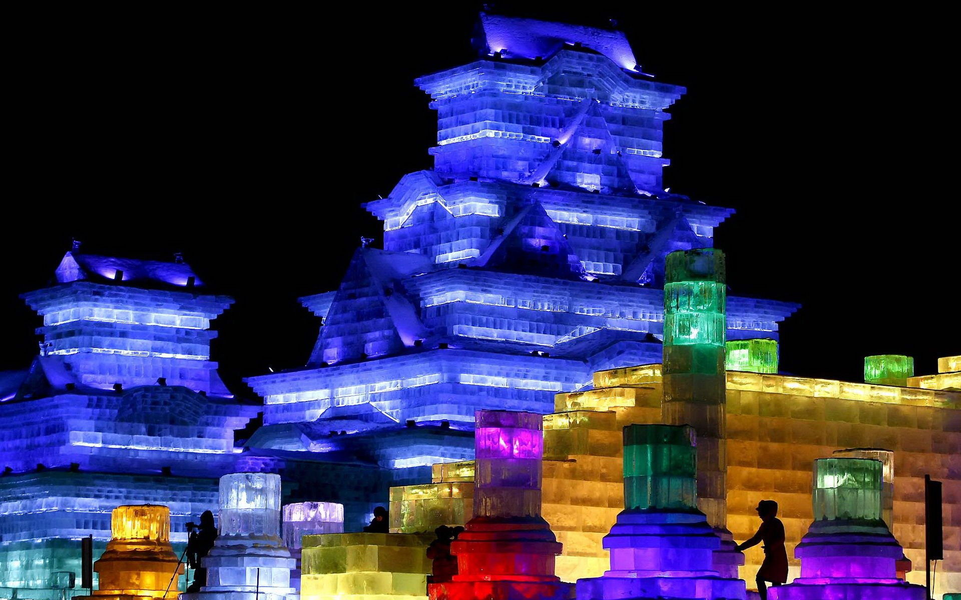 风景,美景,景色,哈尔滨,冰灯,儿童桌面专用