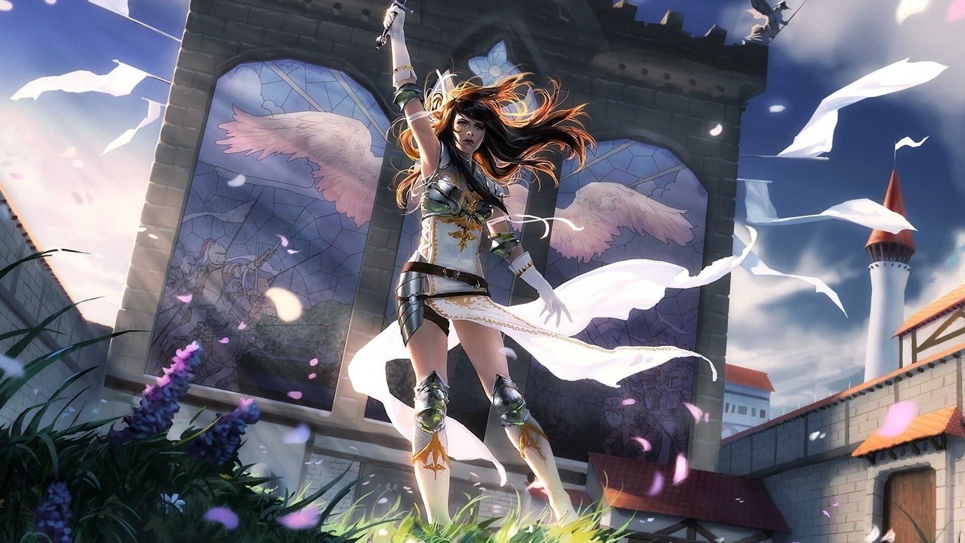 动漫,动漫少女,插画,儿童桌面专用