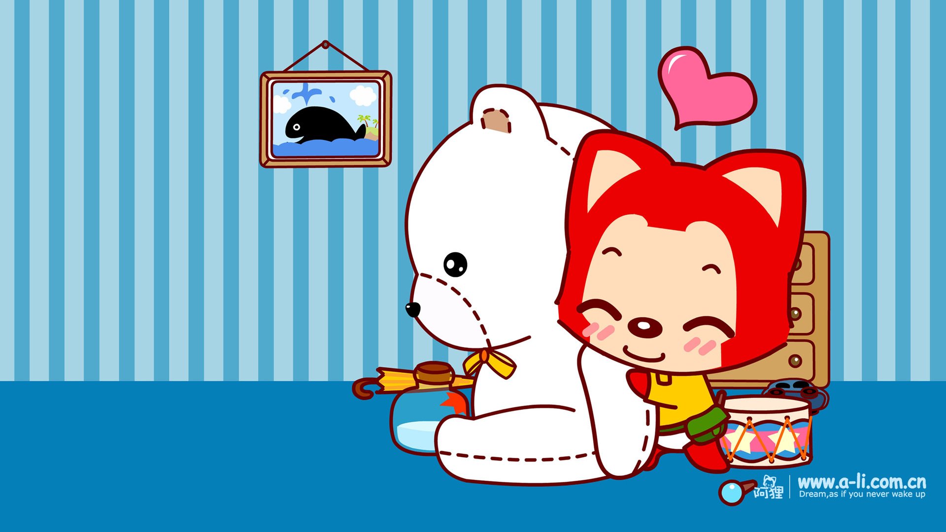 动漫,阿狸,ali,卡通,可爱,插画,手绘,玩具,儿童桌面专用