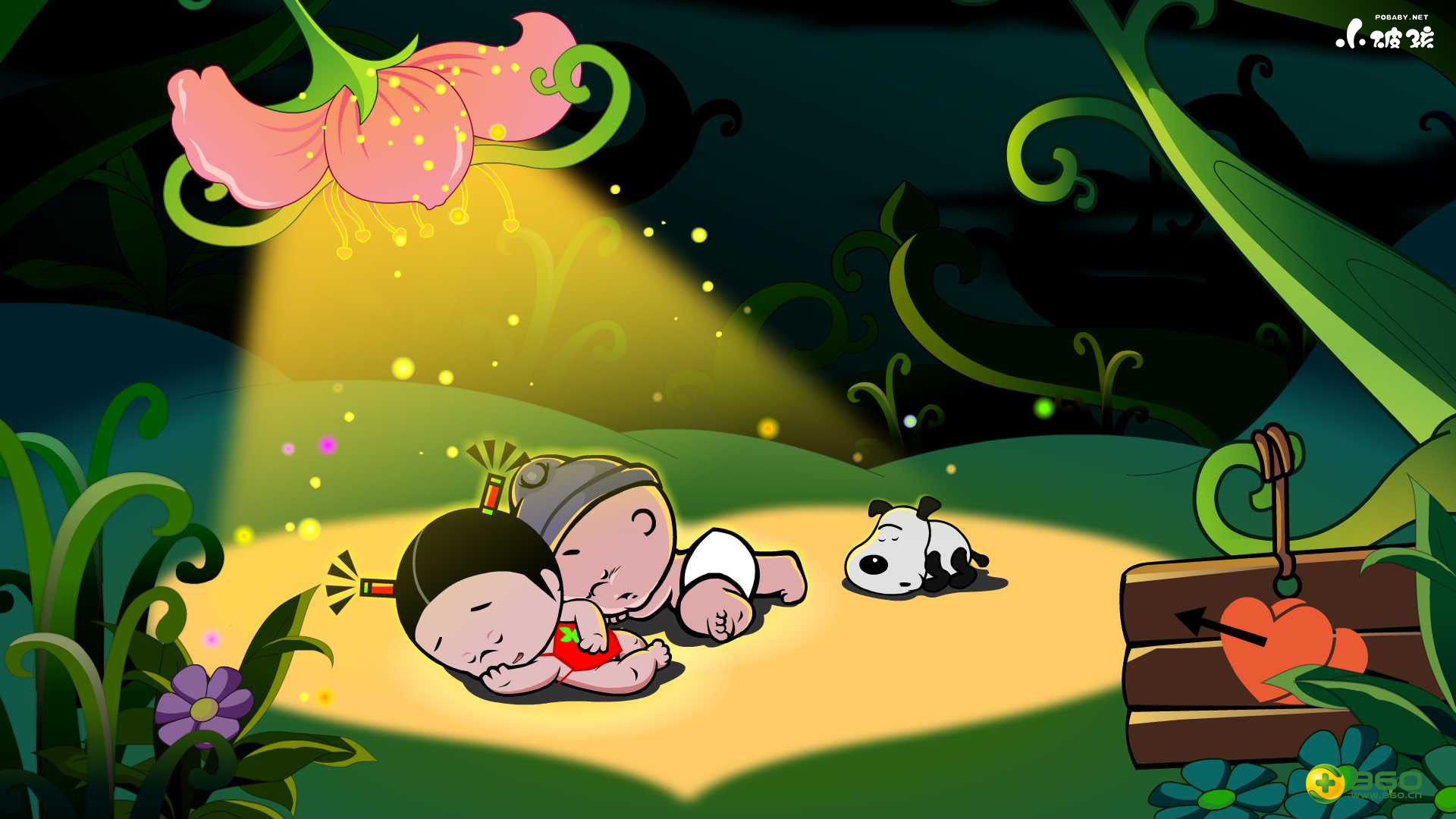 动漫,插画,小破孩,爱情,浪漫,儿童桌面专用