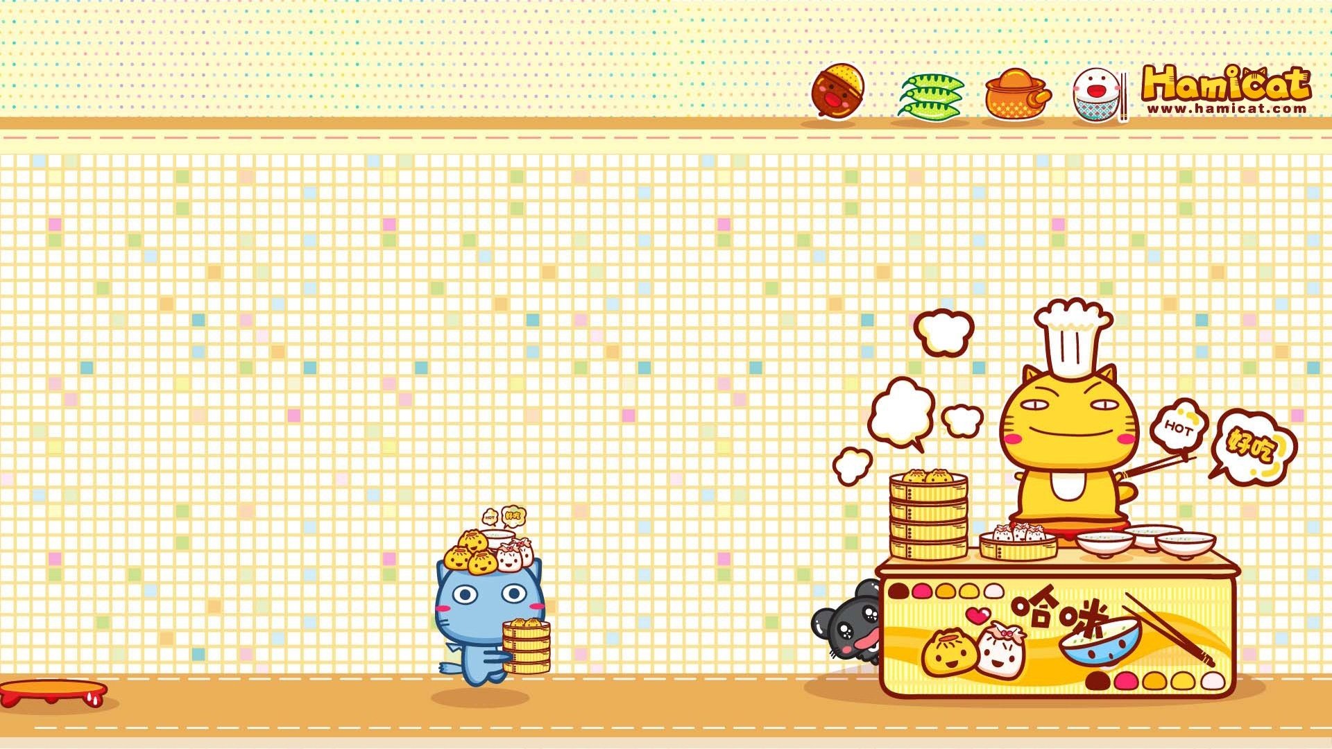 动漫,Hamicat,哈咪猫,原创,美食,儿童桌面专用
