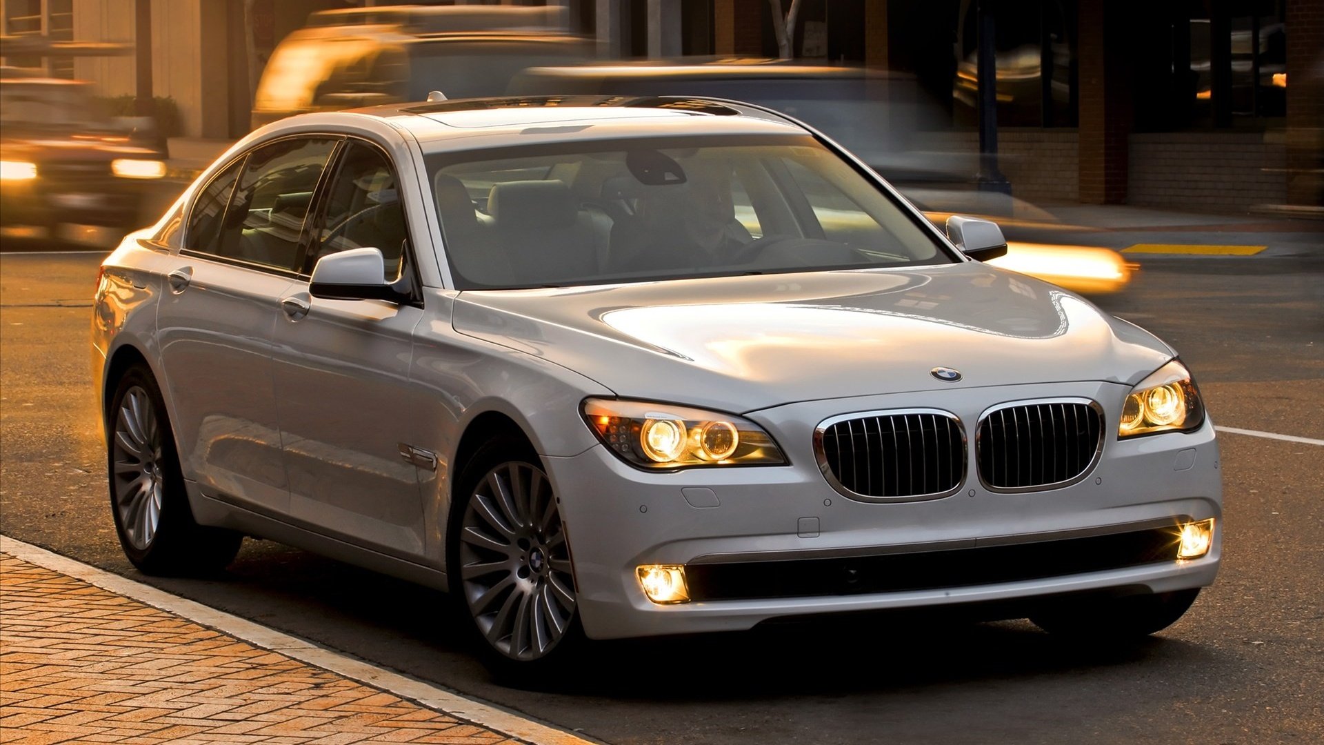 汽车,轿车,宝马,白色,豪华车,750Li,儿童桌面专用